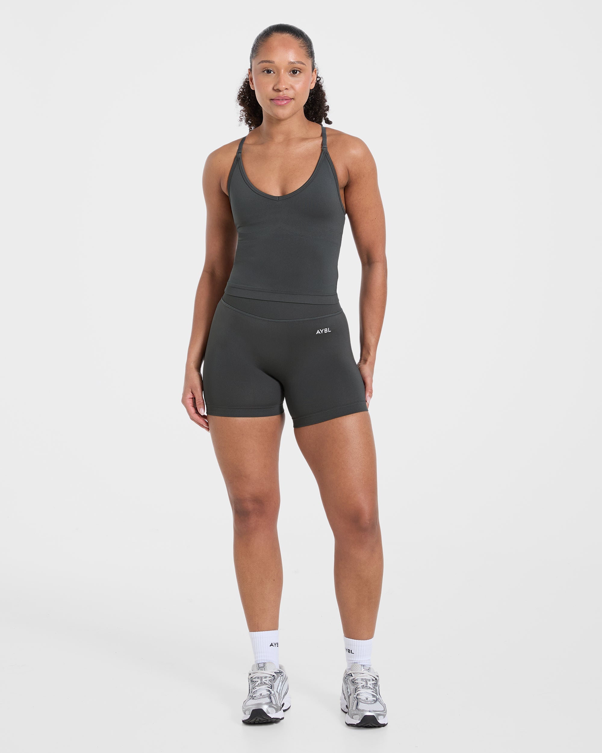 Adapt Seamless Tank Top - Dark Charcoal