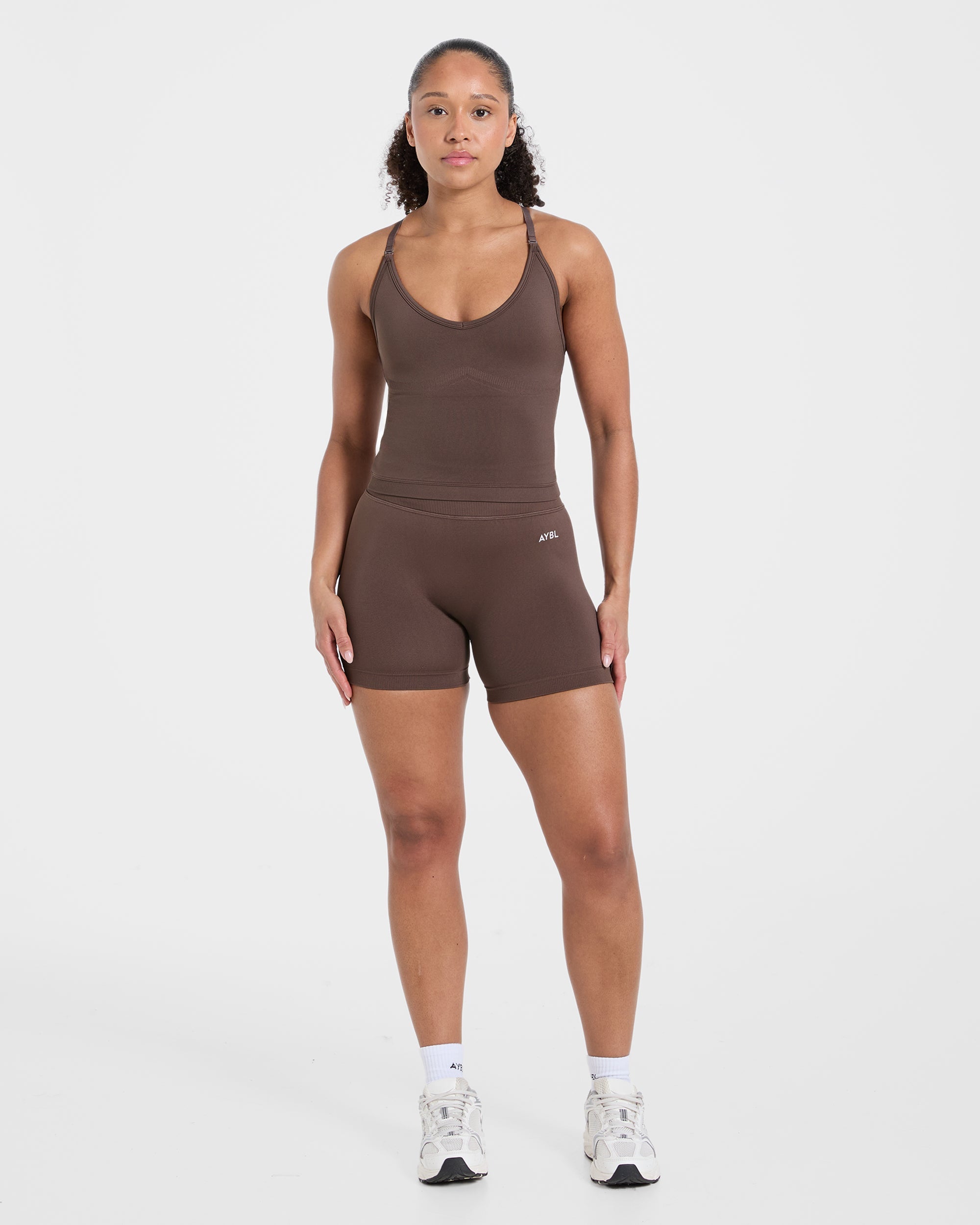 Adapt Seamless Tank Top - Brown