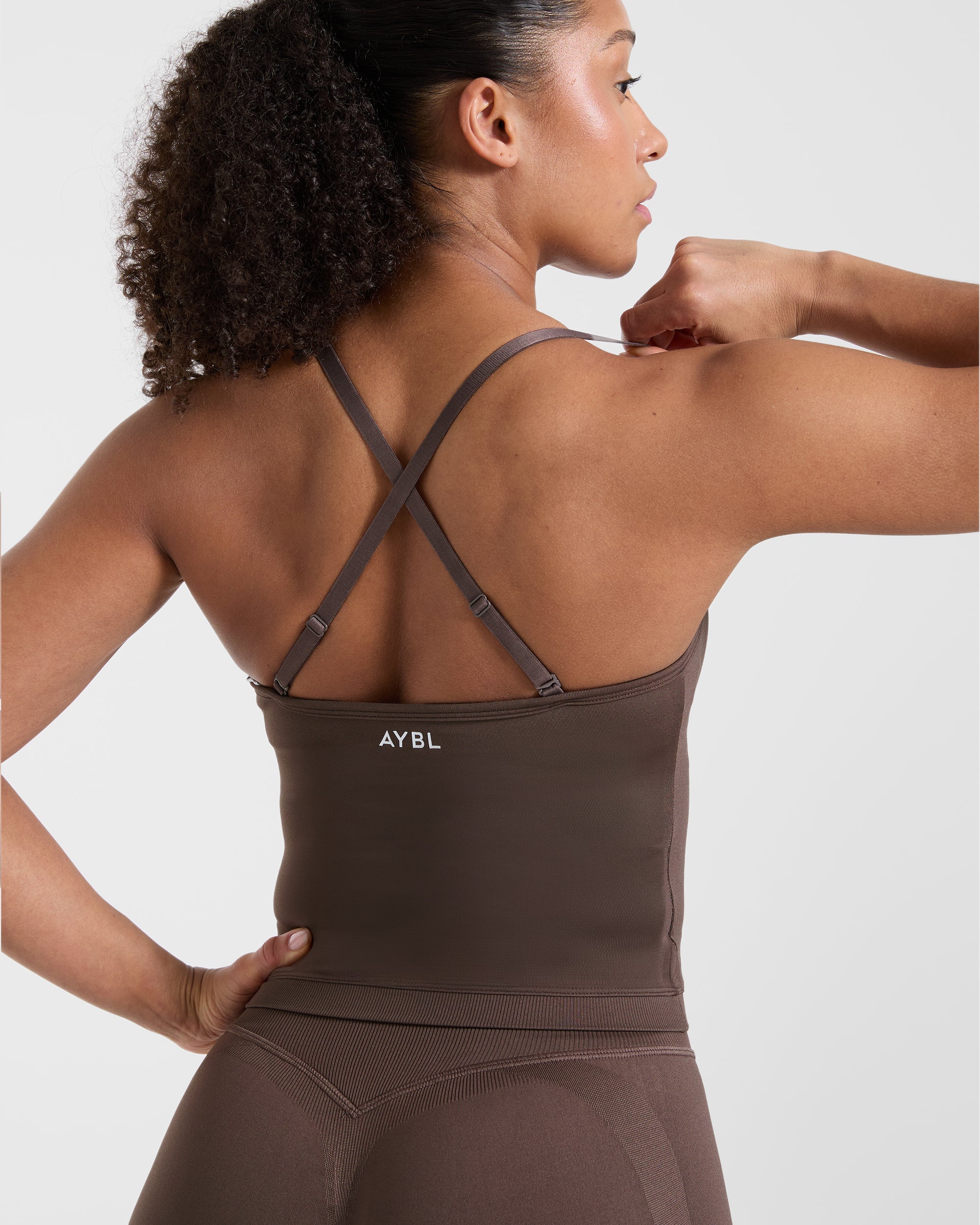 Adapt Seamless Tank Top - Brown