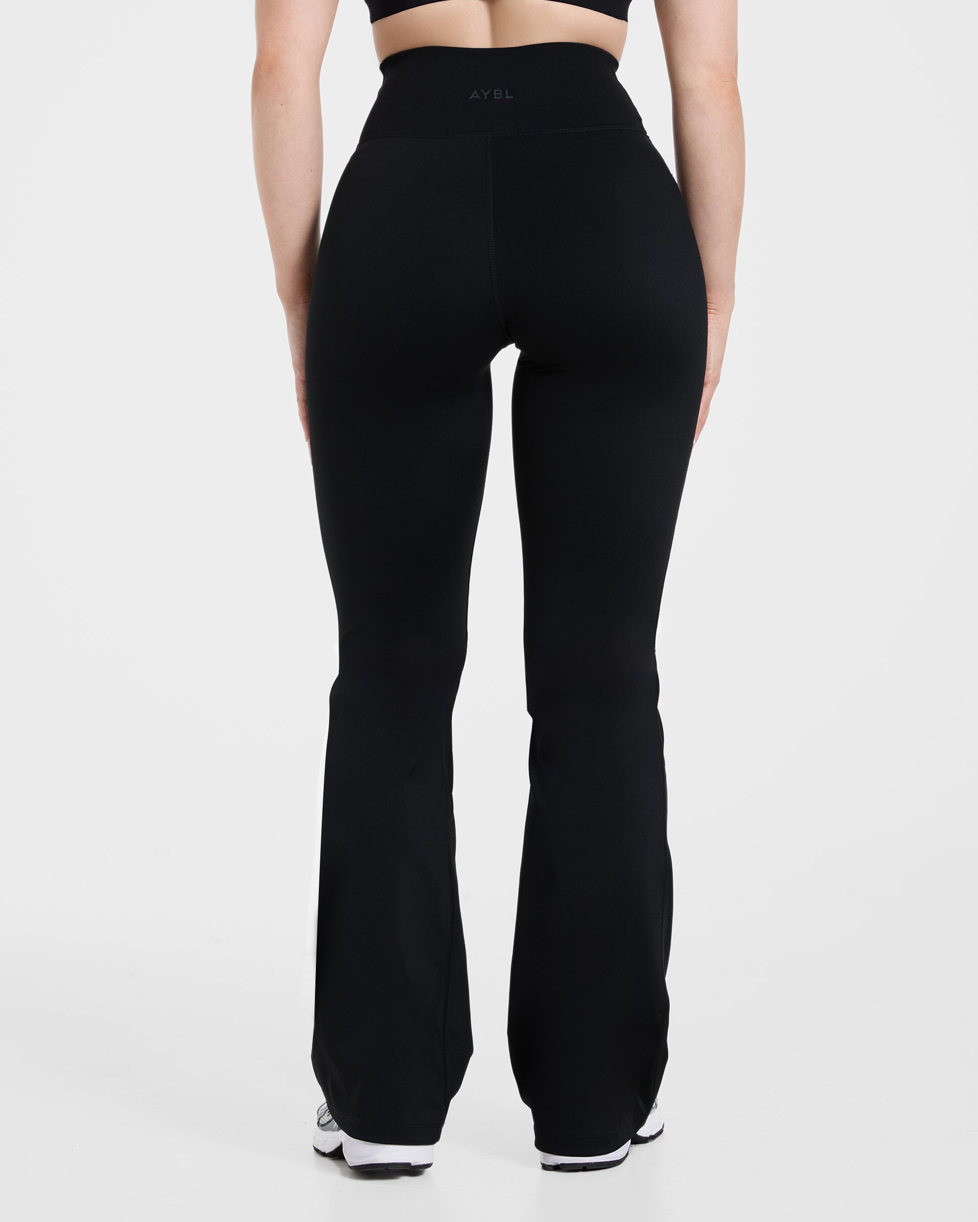 Sculpt Wrap Flared Leggings - Black