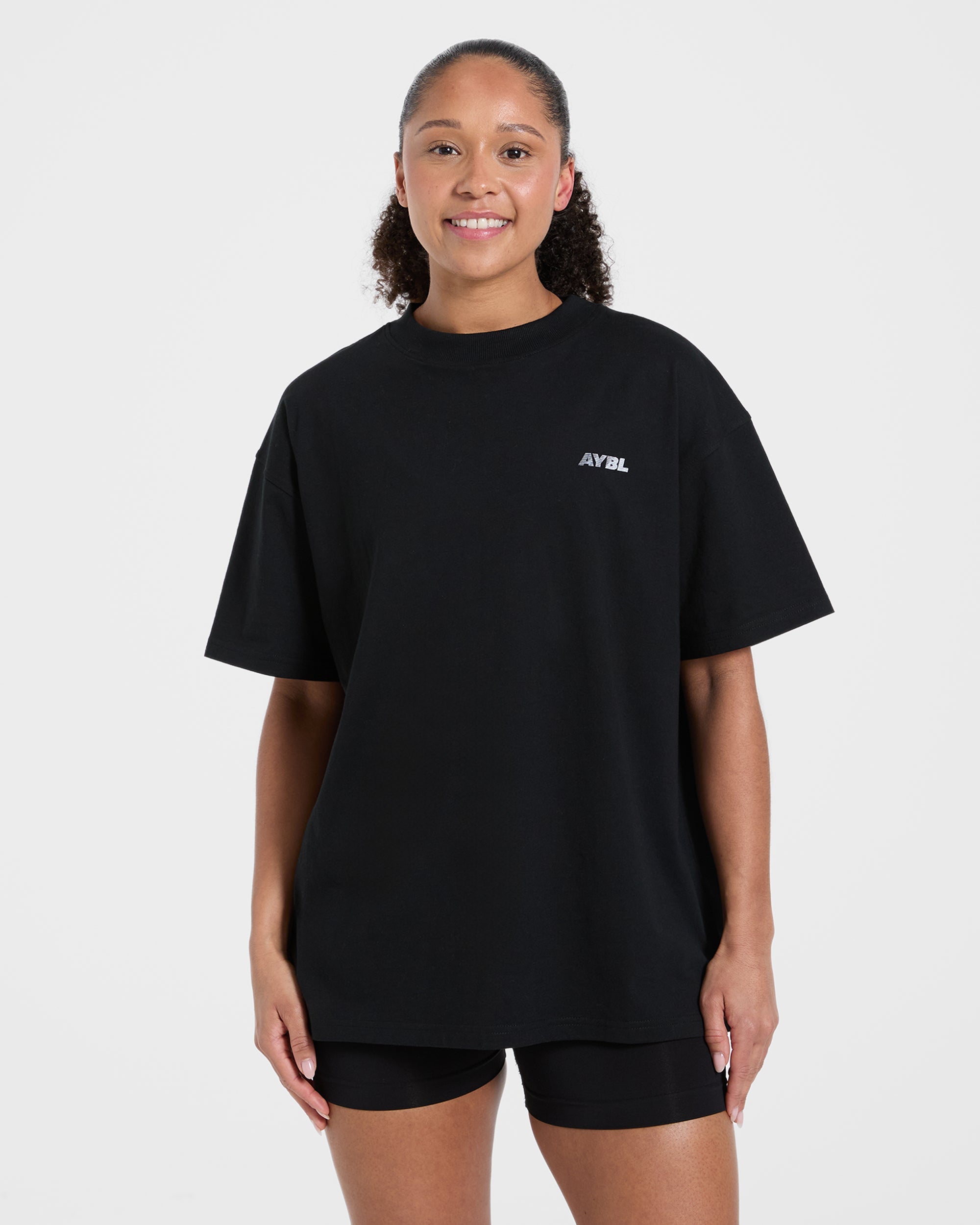 Athletics Department Oversized T Shirt - Black