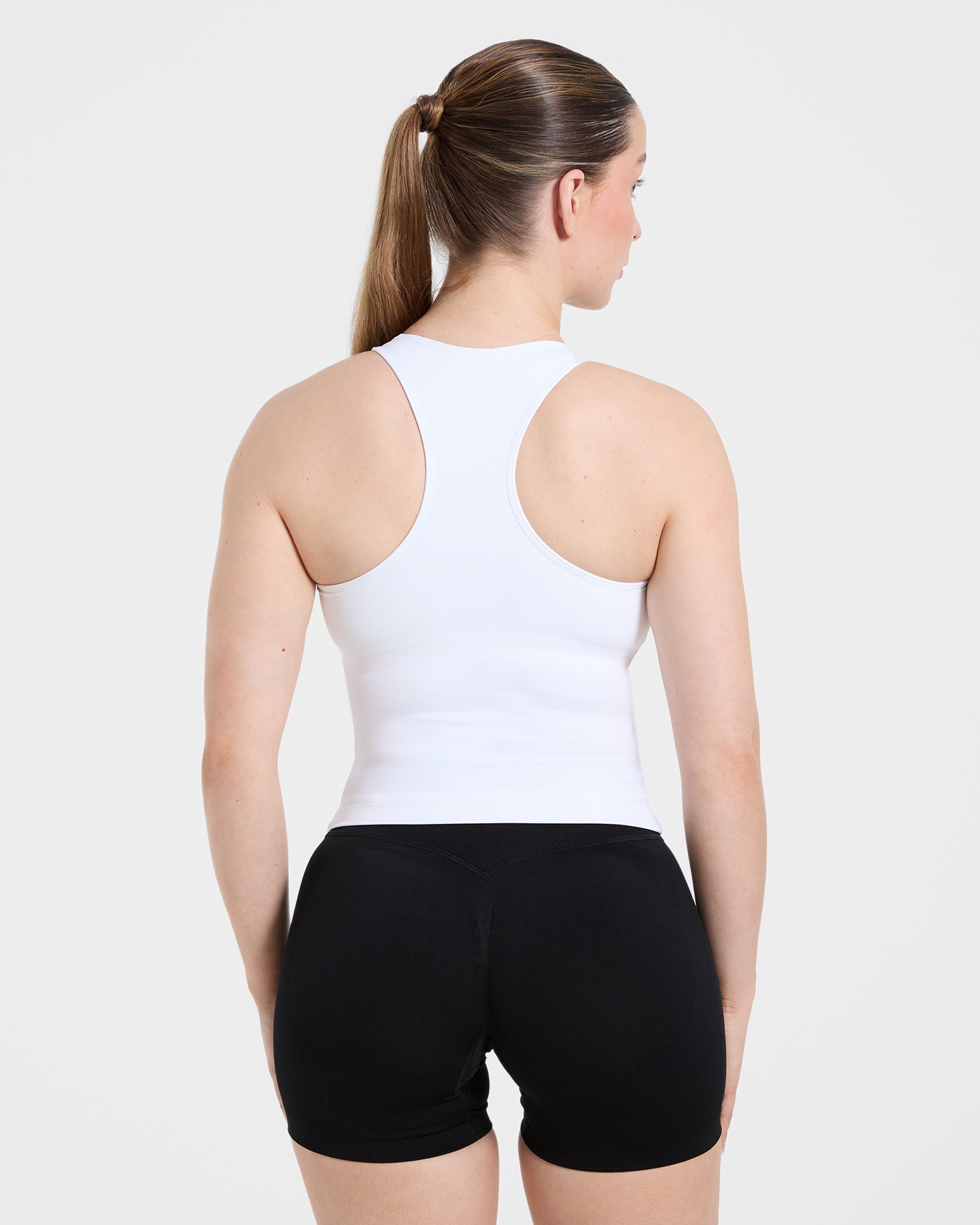 Essential Racerback Tank Top - White