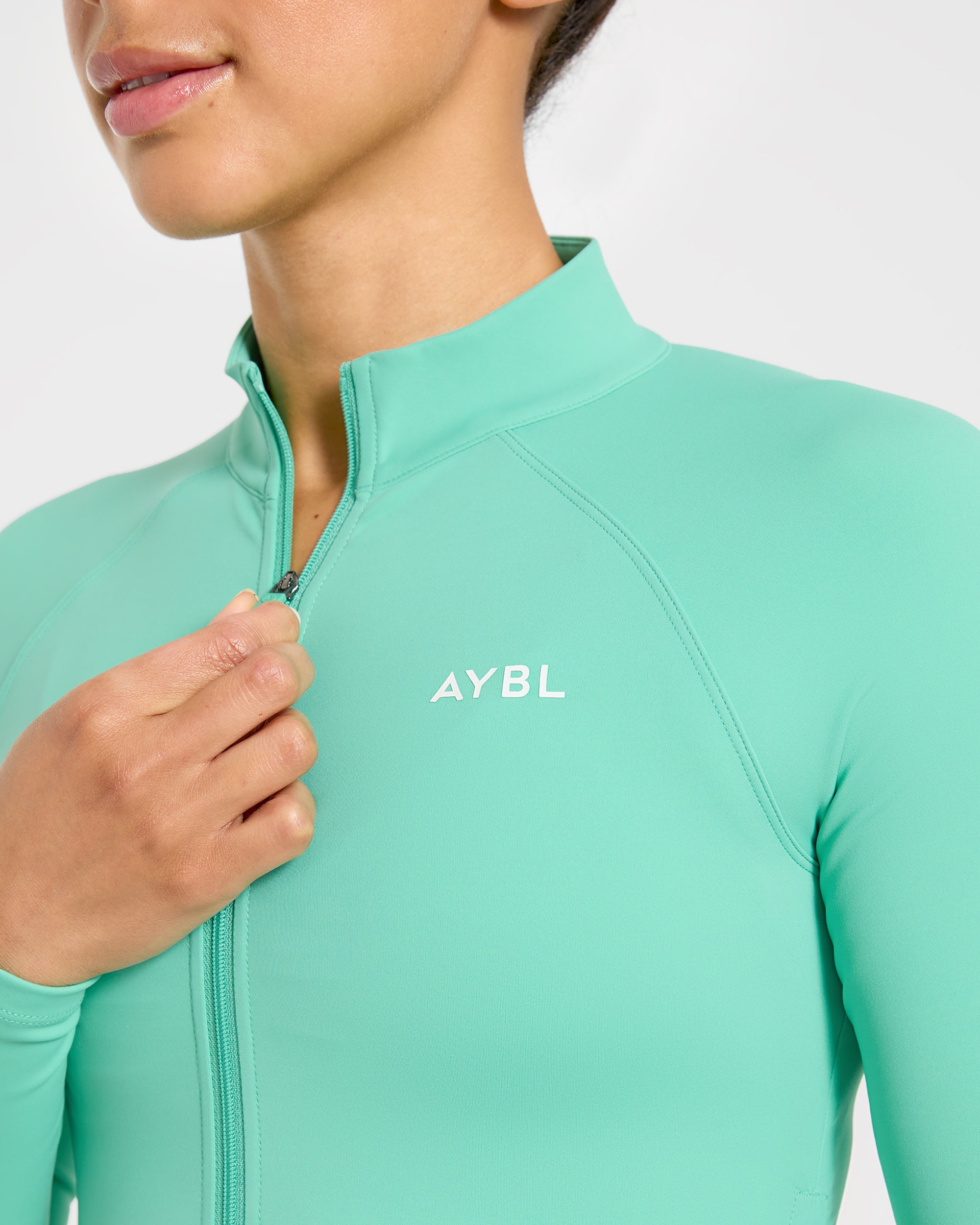 Physique Zip Up Jacket - Summer Green