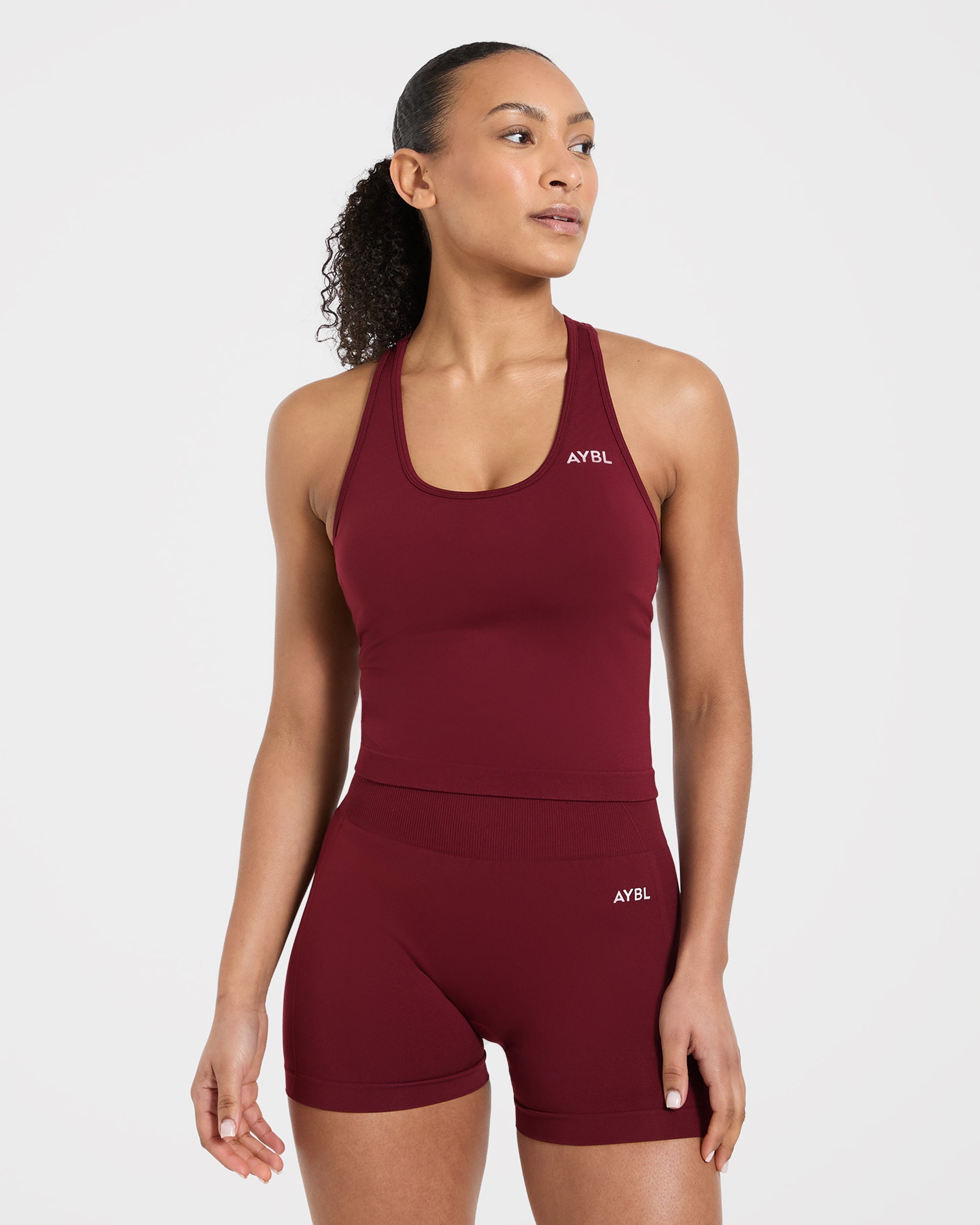 Empower Seamless Tank Top - Red Wine