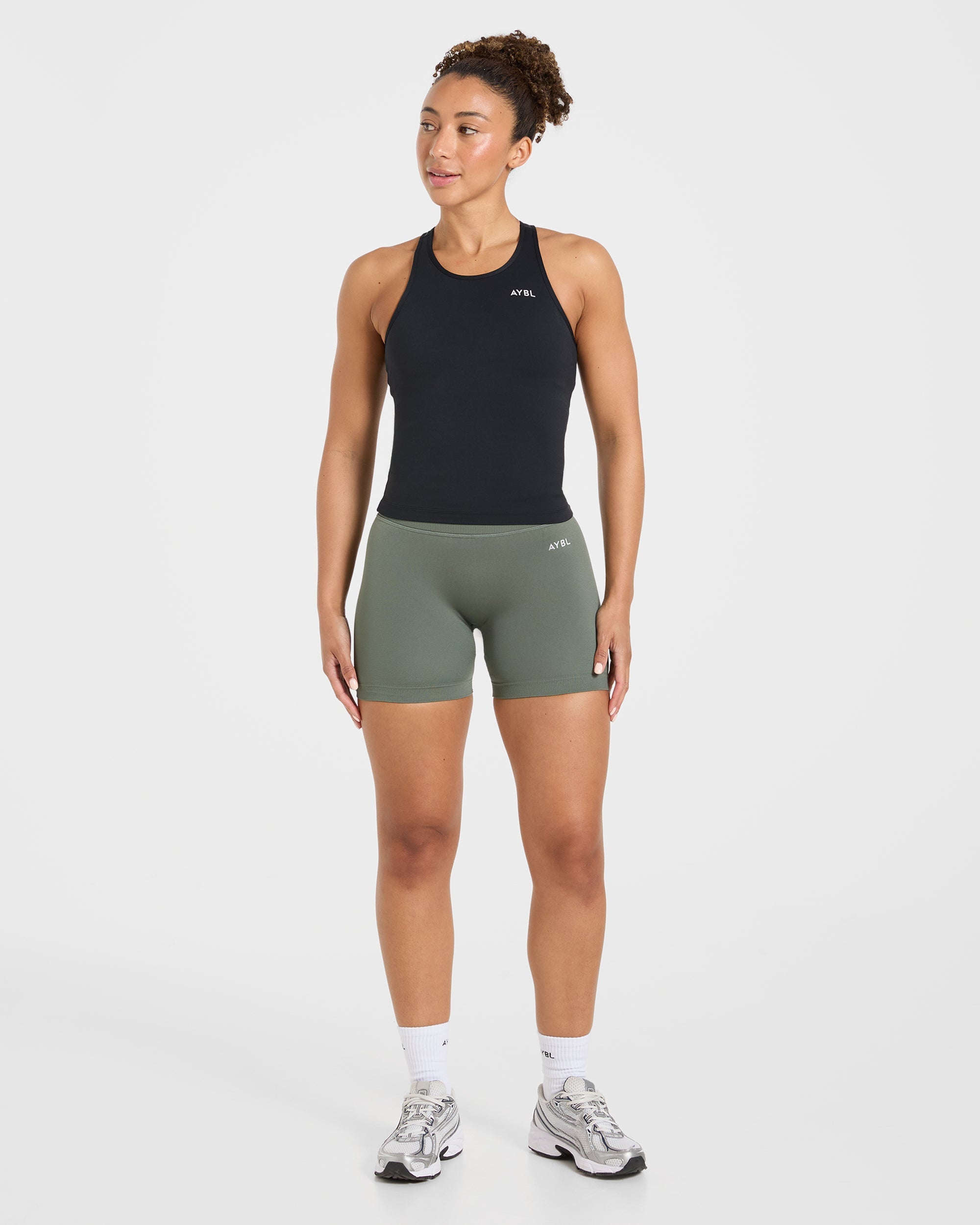 Essential Racerback Tank Top - Black