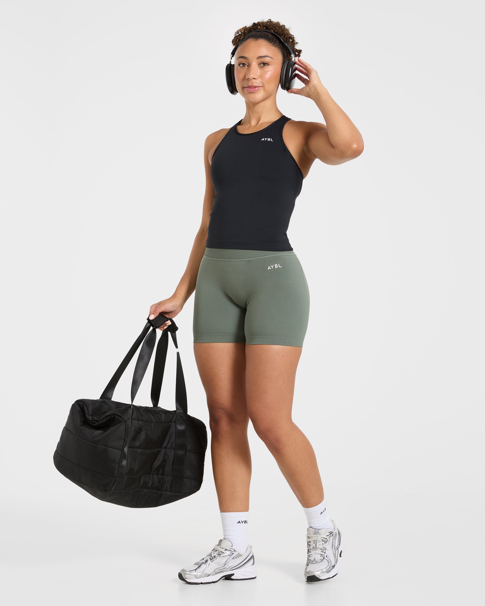 Essential Racerback Tank Top - Black