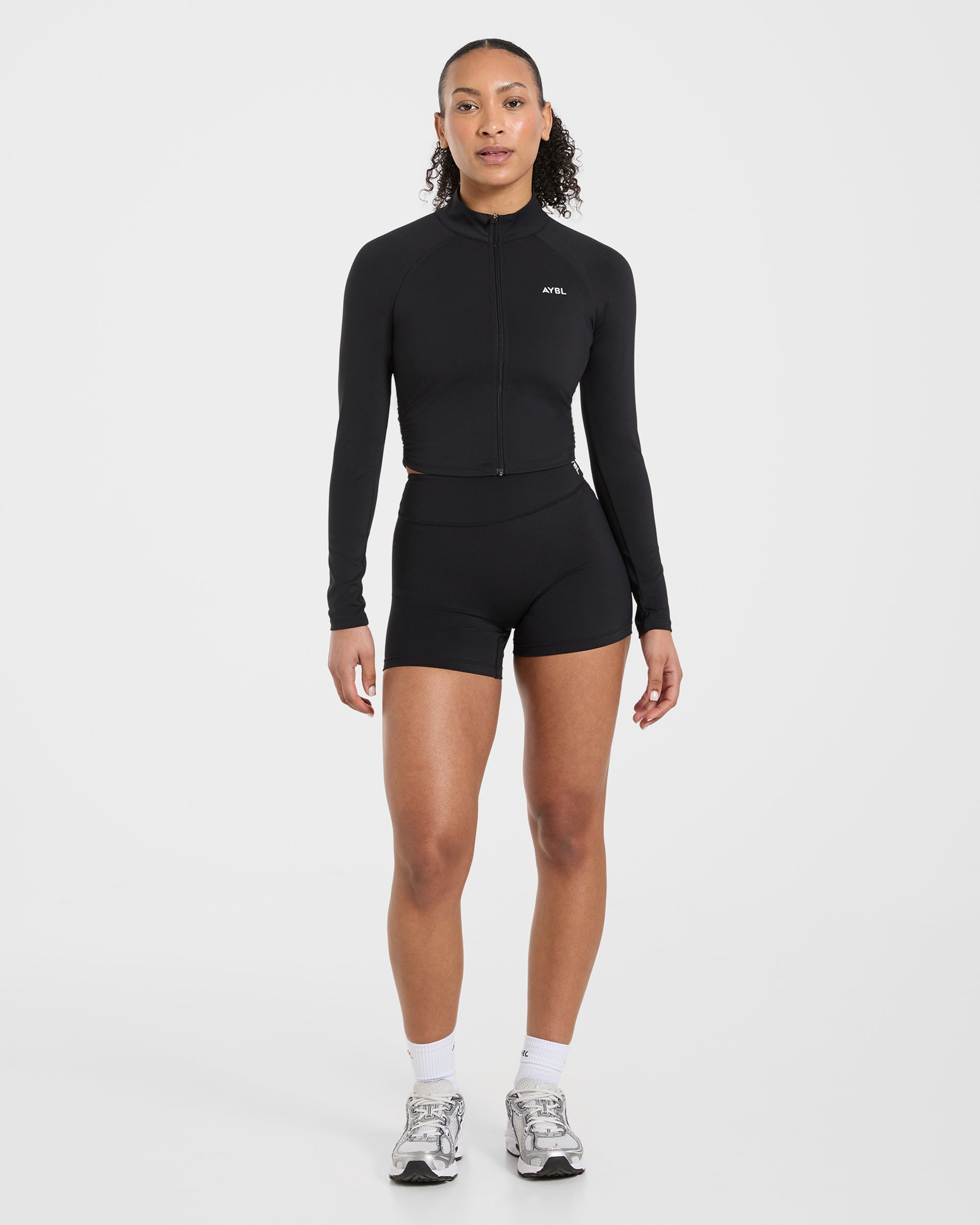 Physique Zip Up Jacket - Black