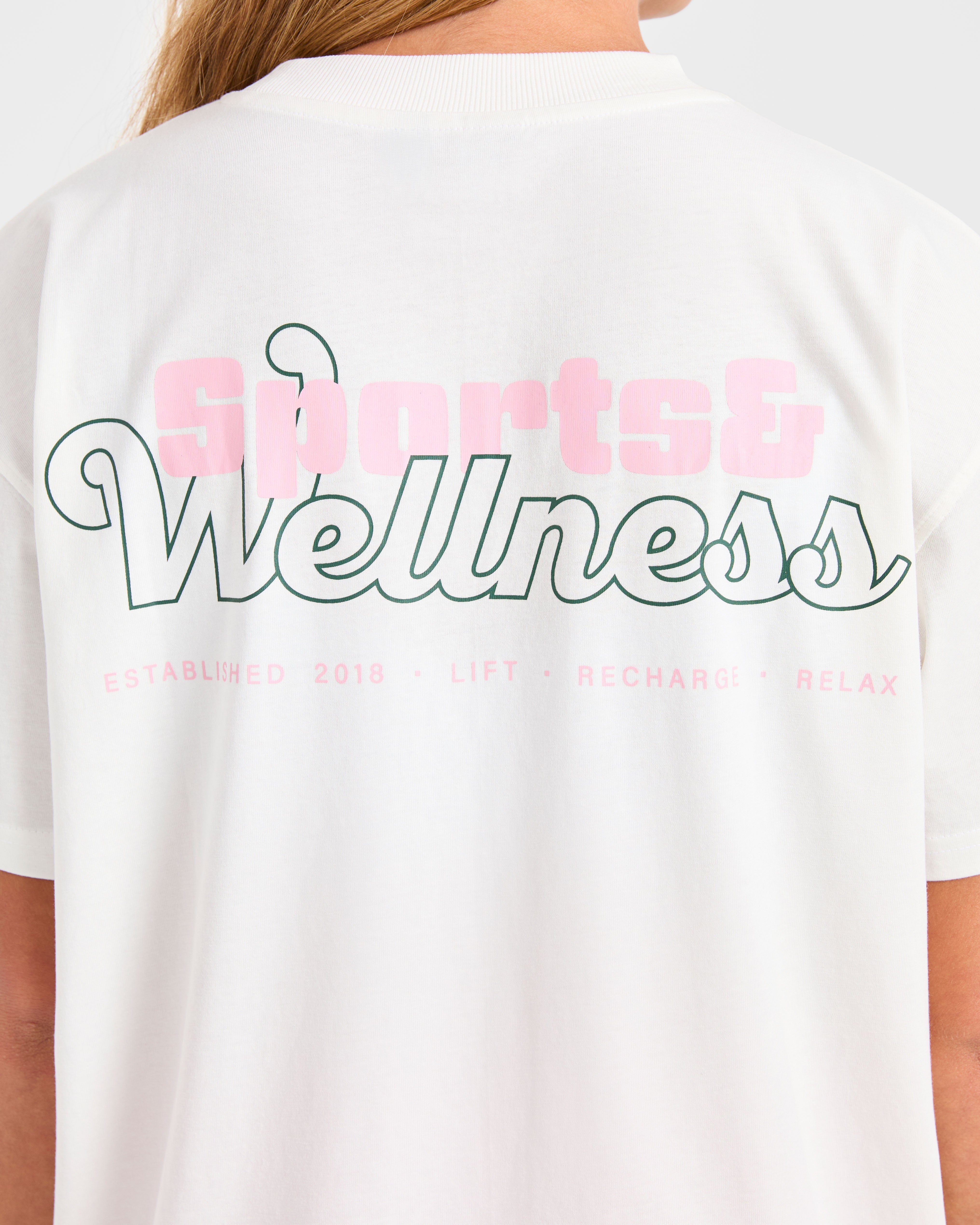 Sports Wellness Oversized T Shirt - Off White