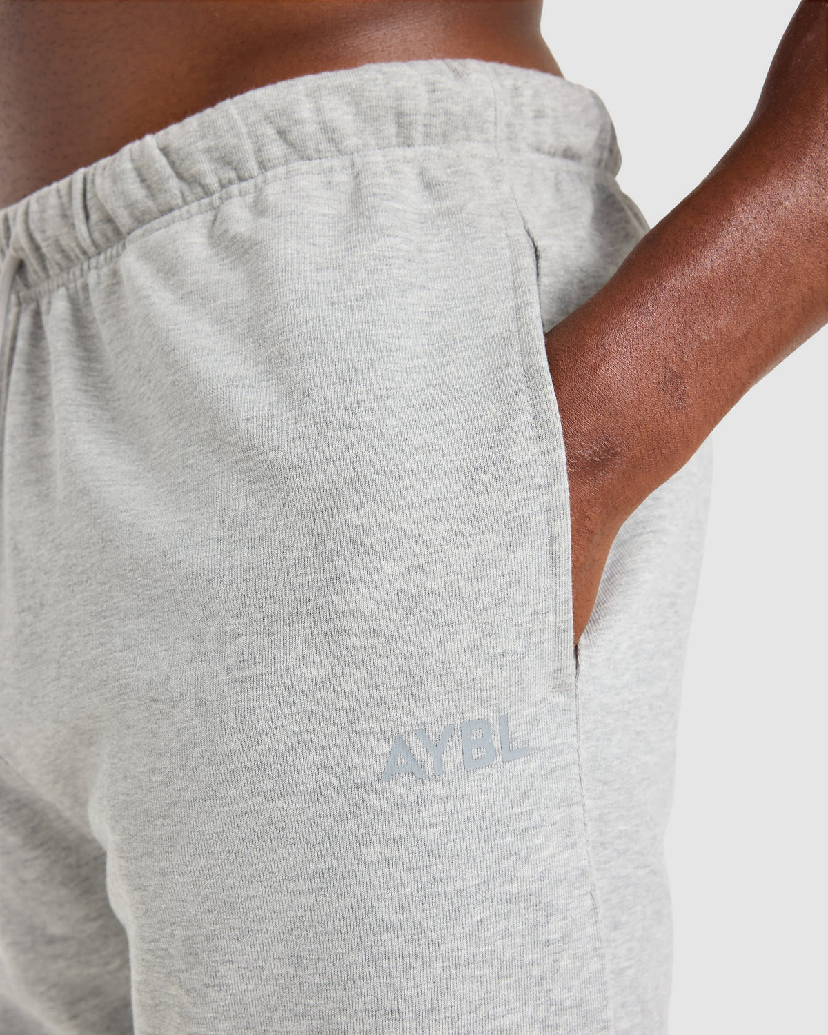Craft Oversized Straight Leg Joggers - Mid Marl Grey