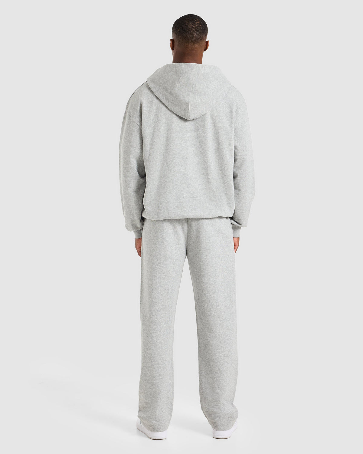Craft Oversized Straight Leg Joggers - Mid Marl Grey