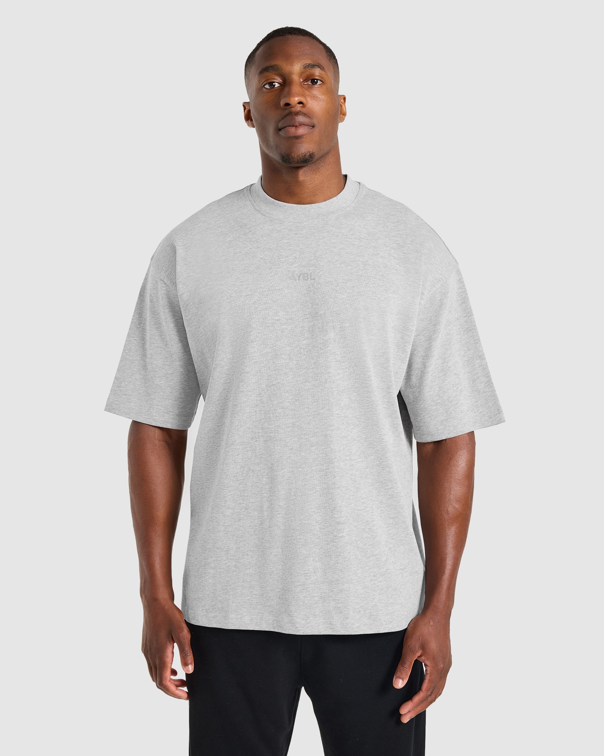 Craft Oversized T Shirt - Mid Marl Grey