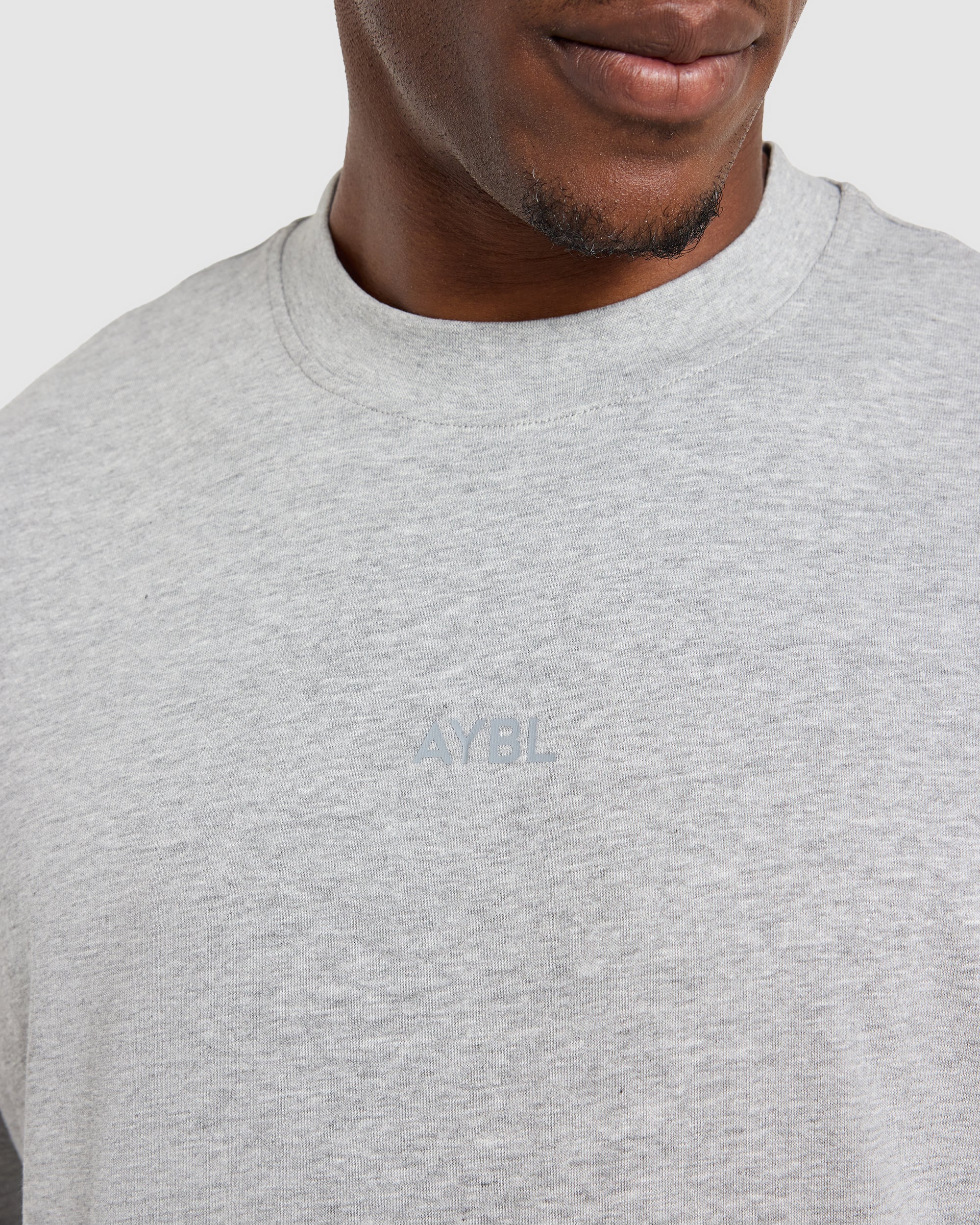 Craft Oversized T Shirt - Mid Marl Grey