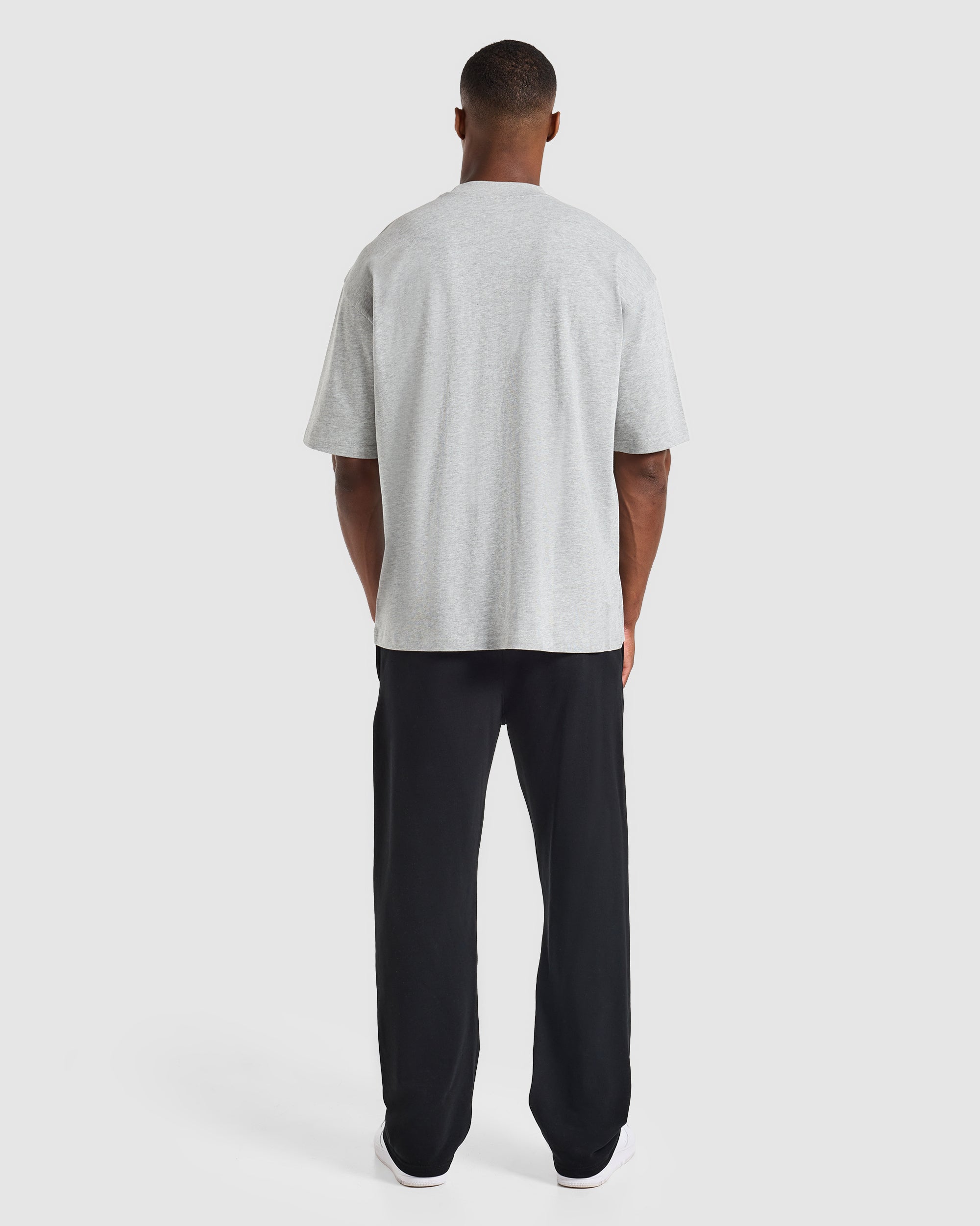 Craft Oversized T Shirt - Mid Marl Grey