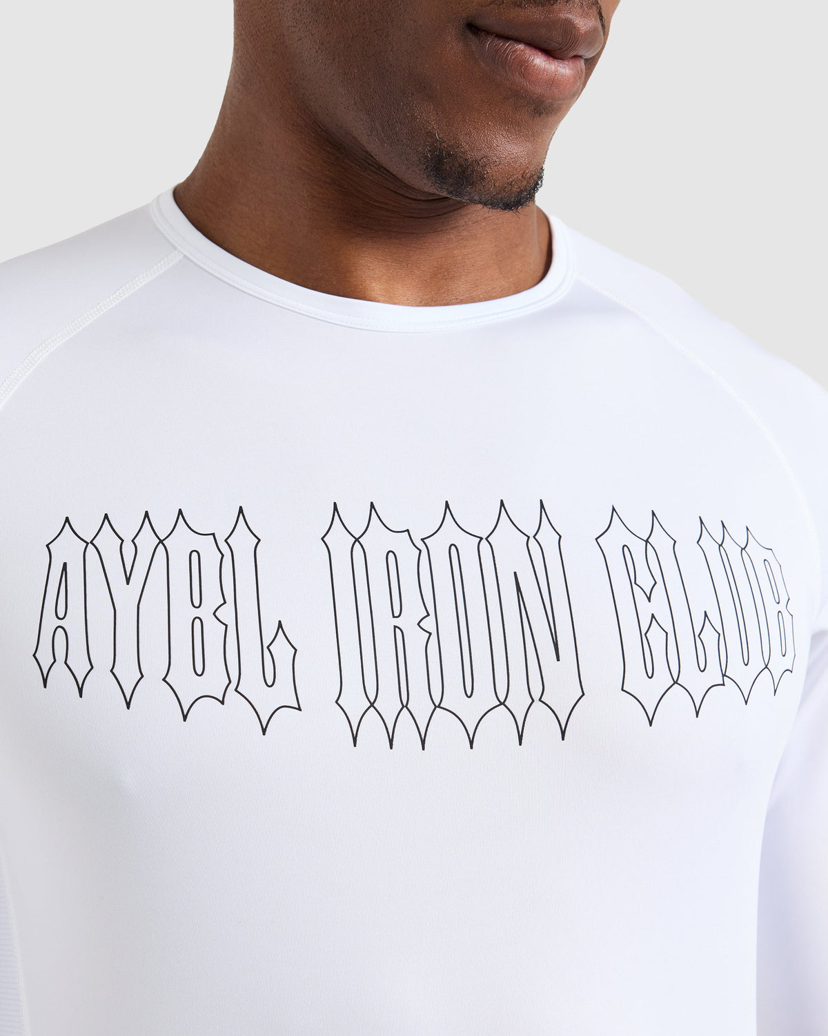 AYBL Iron Club Compression Long Sleeve - White