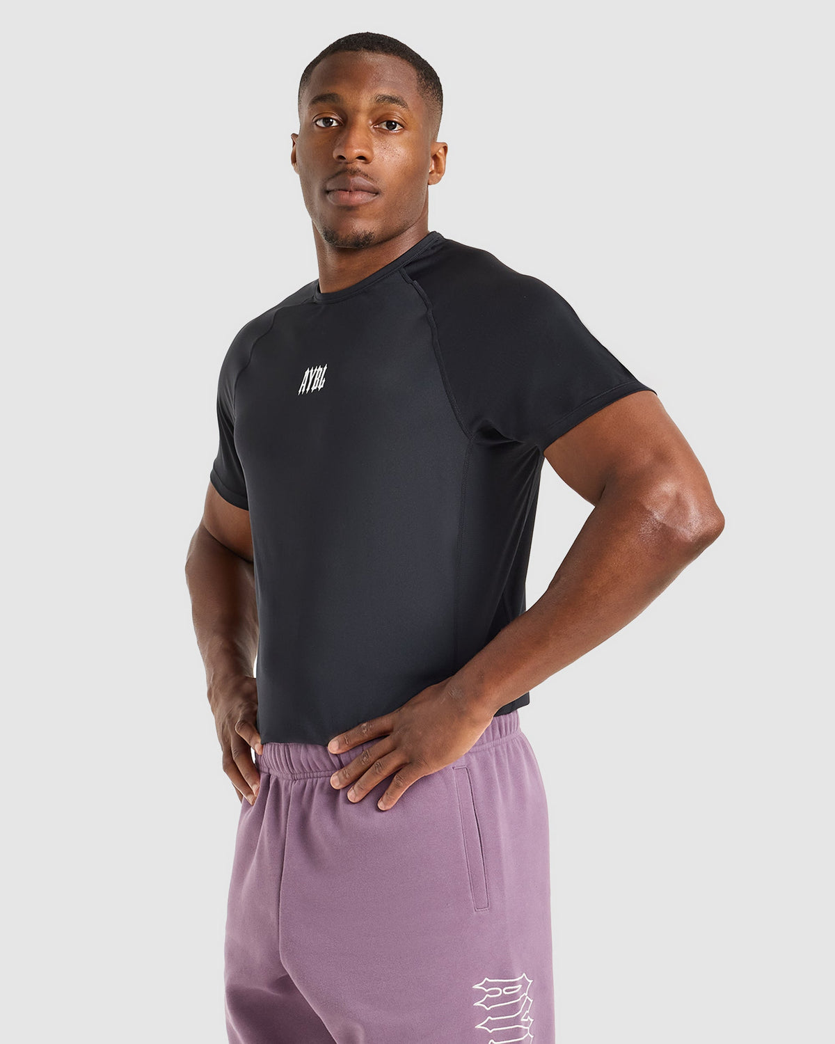 AYBL Iron Club Compression Relaxed T Shirt - Black