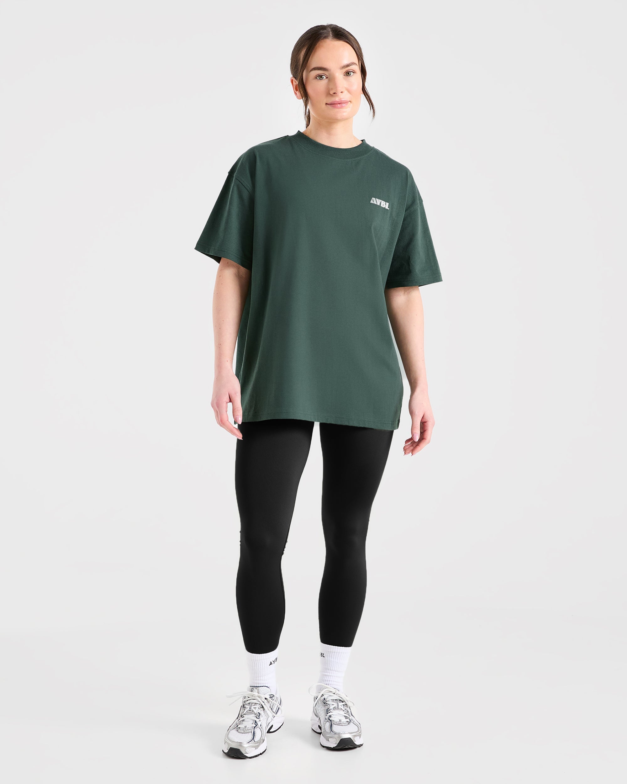 AYBL Sports Studio Oversized T Shirt - Forest Green