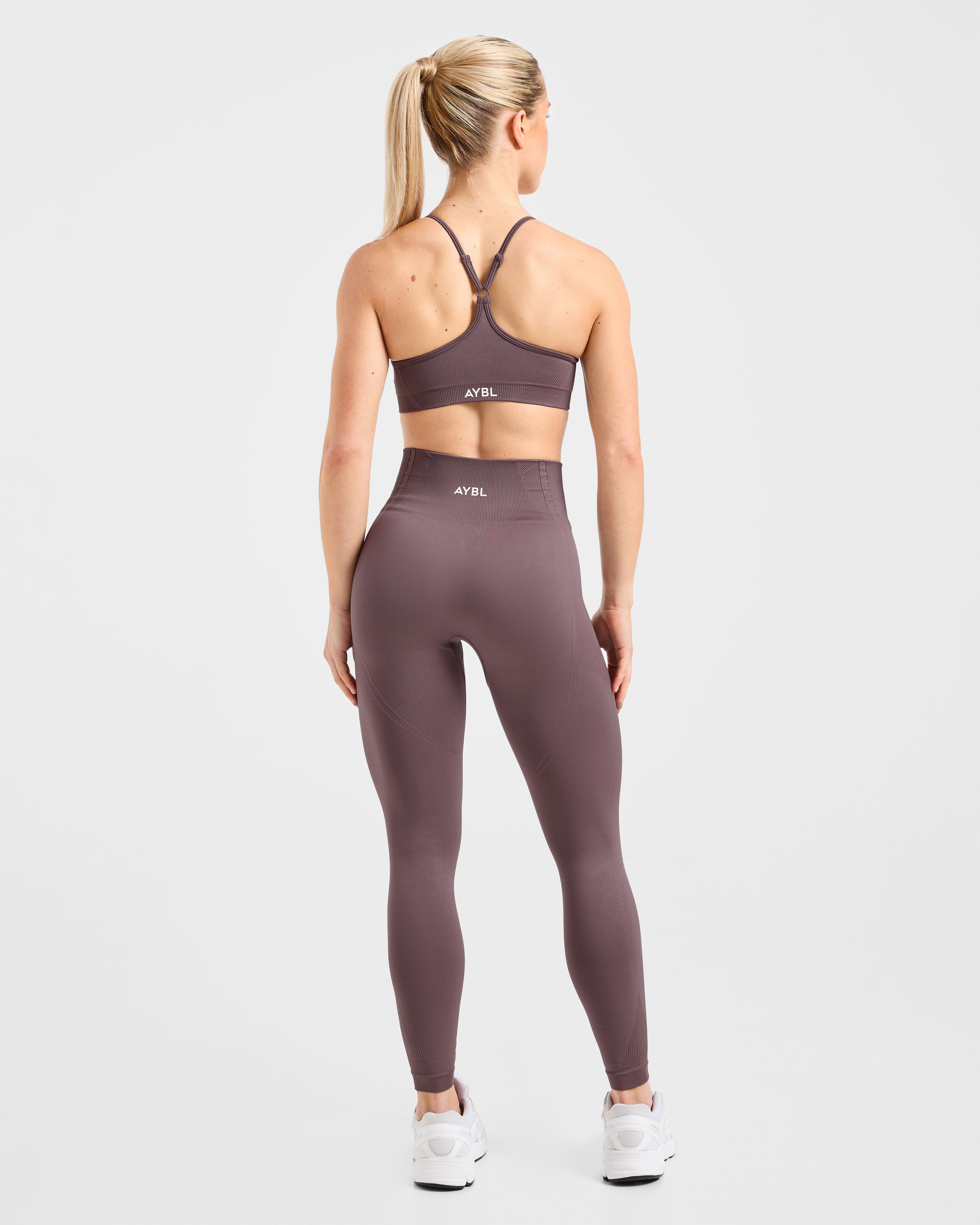 Balance V3 Seamless Strappy Sports Bra - Coffee Bean