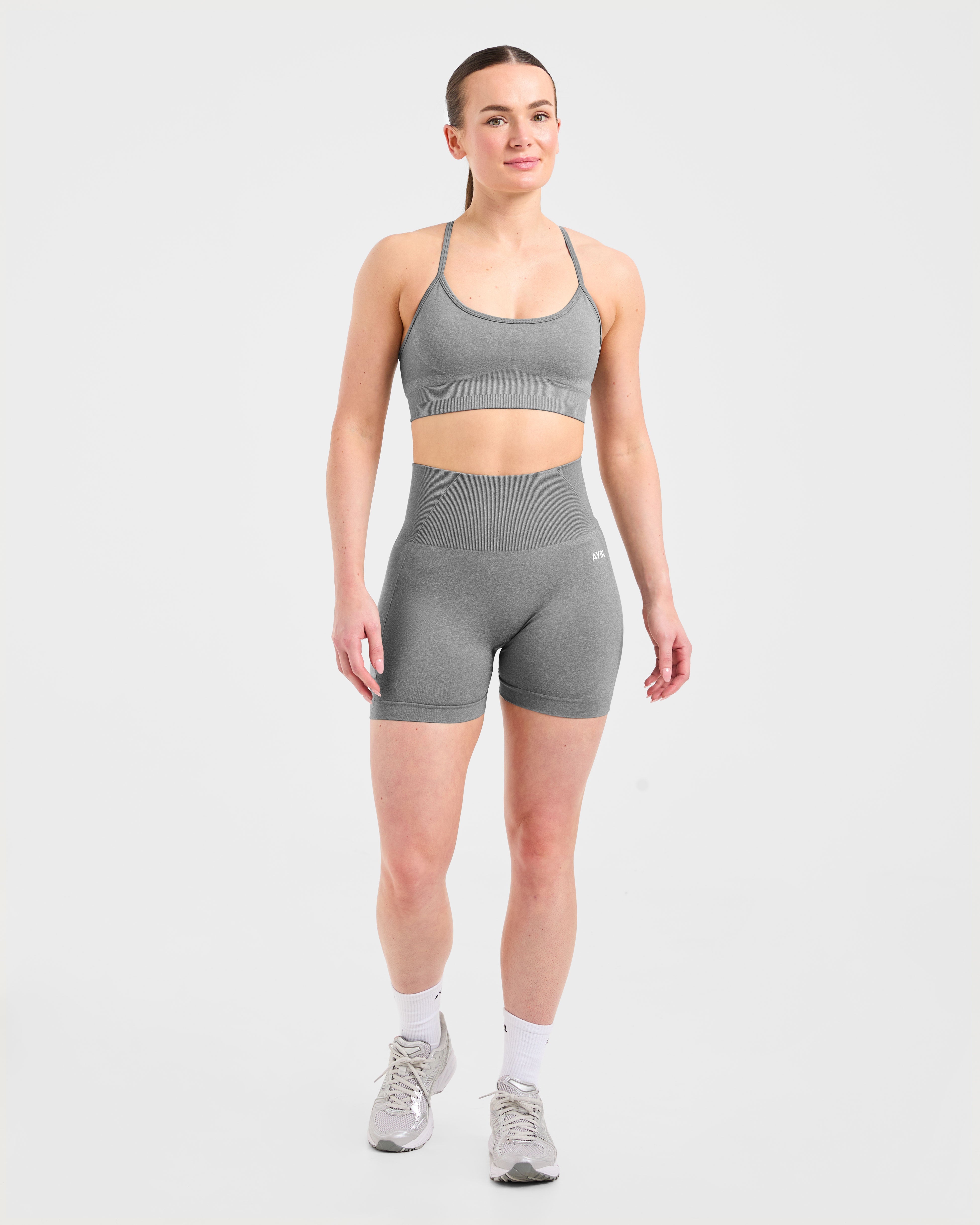 Empower Seamless Sports Bra - Grey Marl