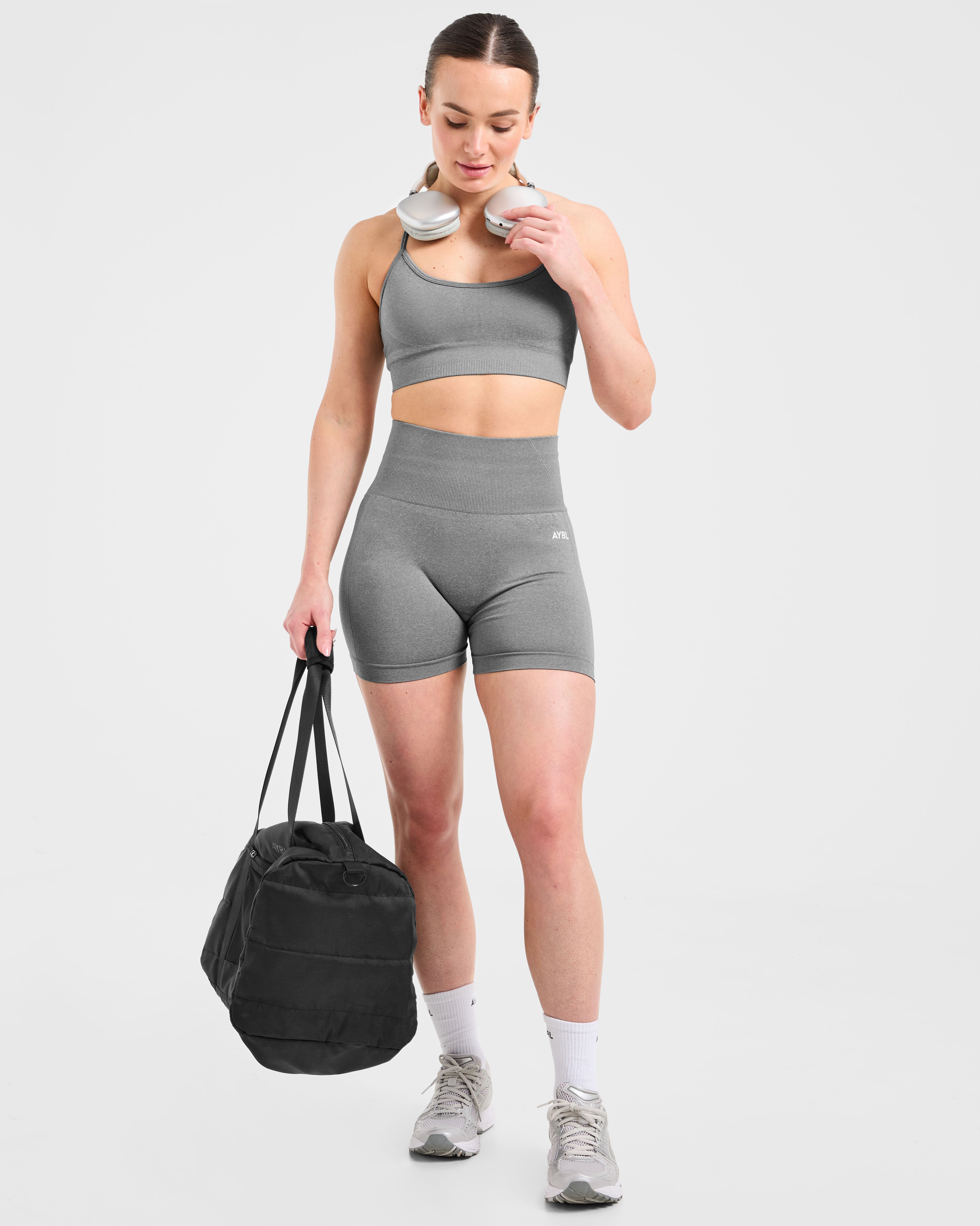 Empower Seamless Sports Bra - Grey Marl
