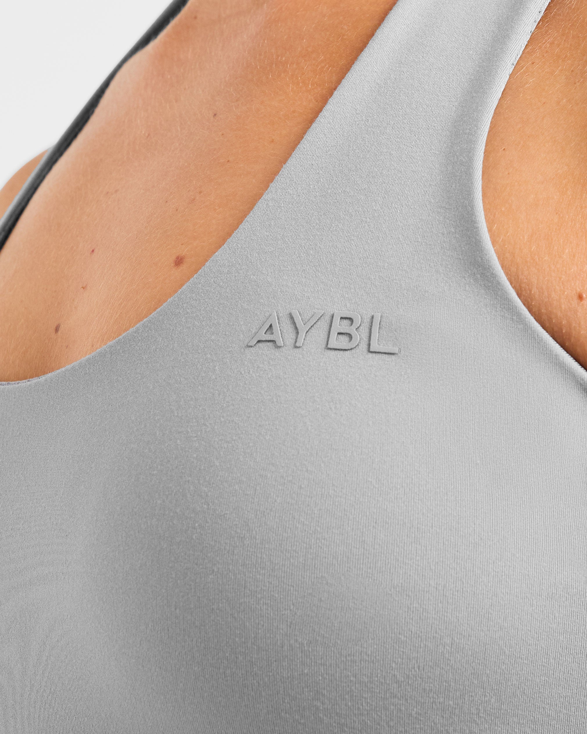 Staple Halterneck Crop Top - Grey