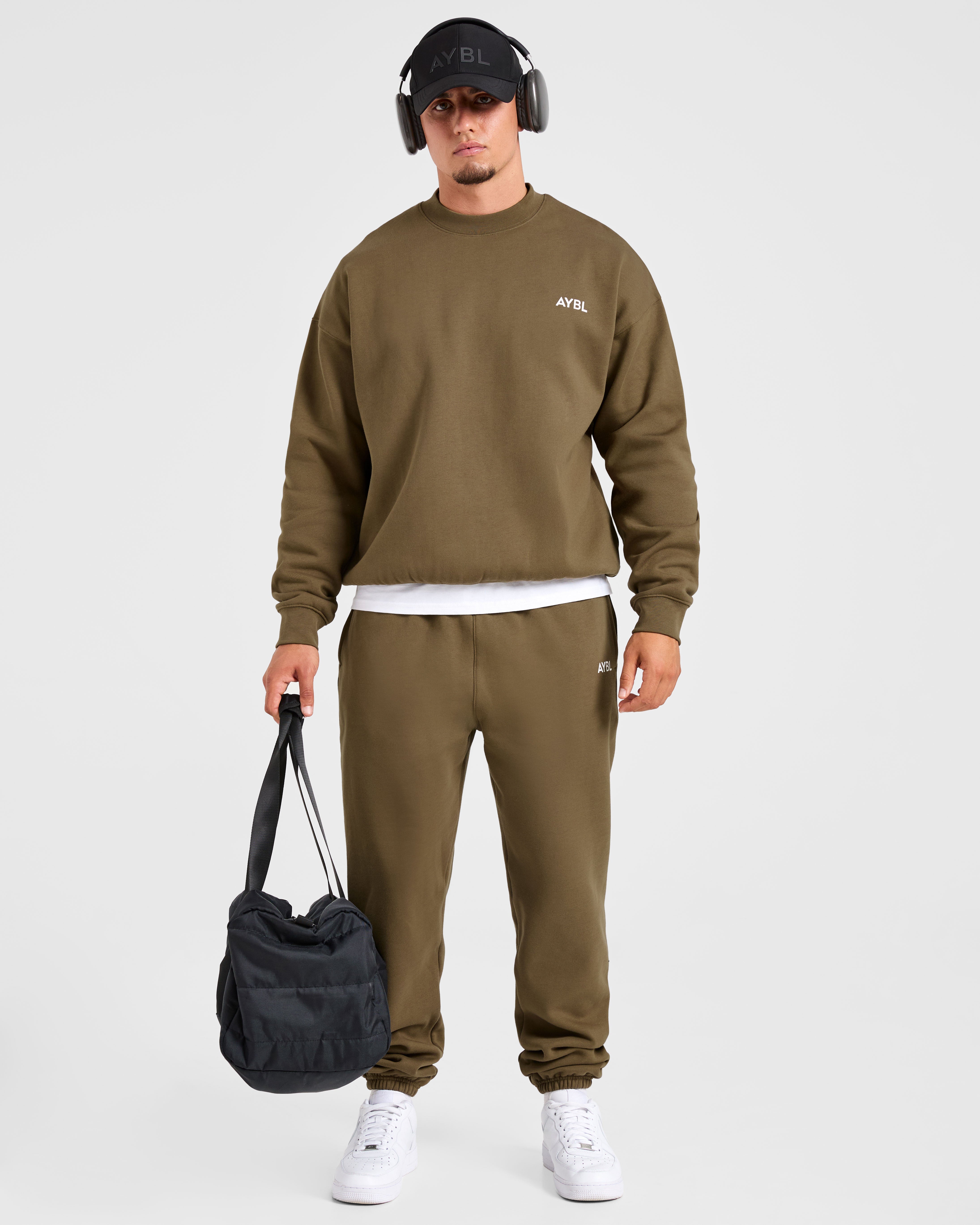 Essential Oversized Sweater - Olive Green