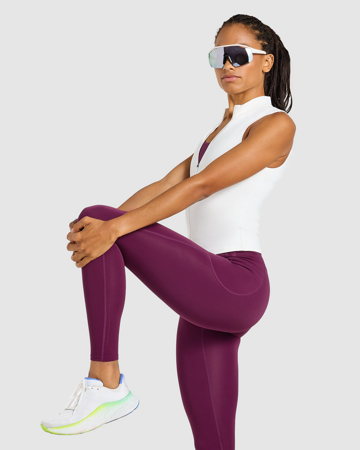 Run Pocket Leggings - Plum