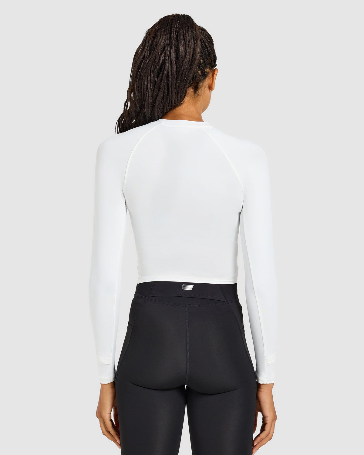 Run Long Sleeve Base Layer - White