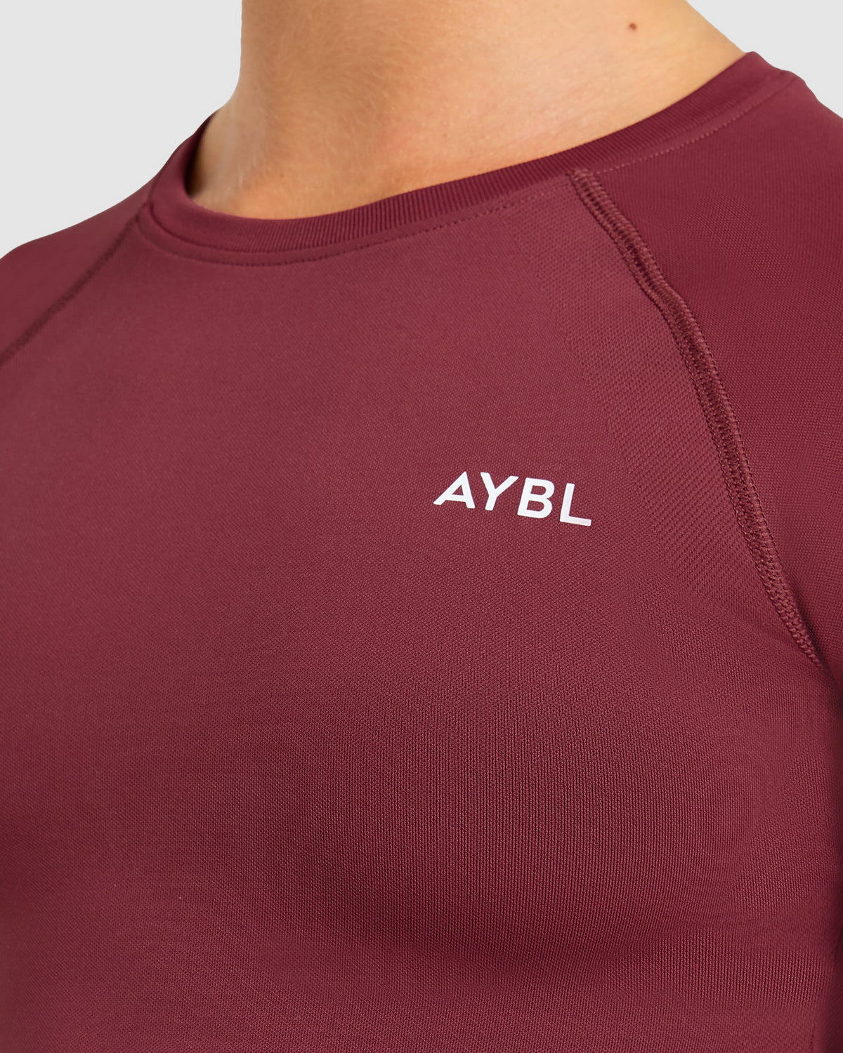 Enhance Seamless Long Sleeve Top - Mahogany Red