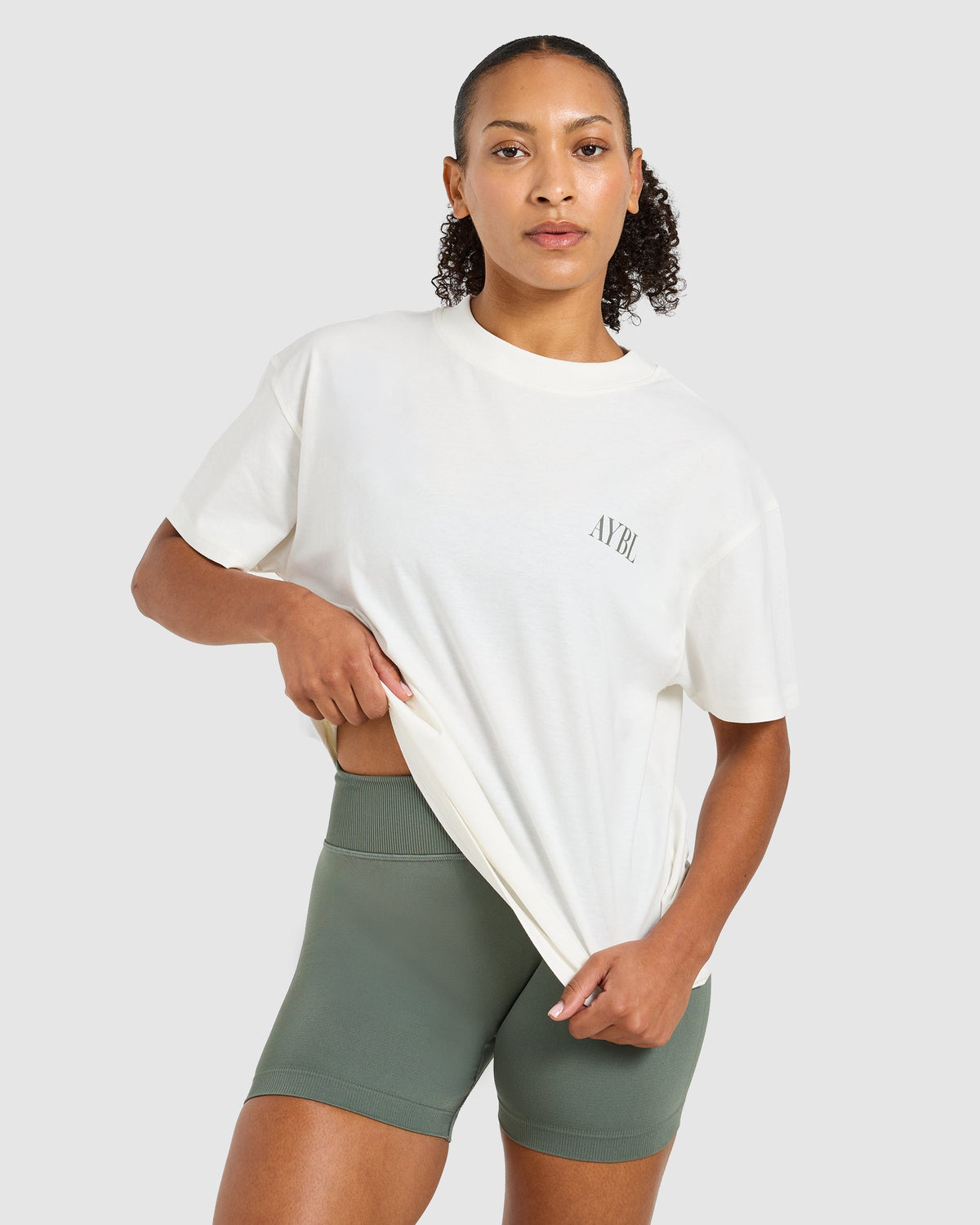 Goddess Of Gains Oversized T Shirt - Off White