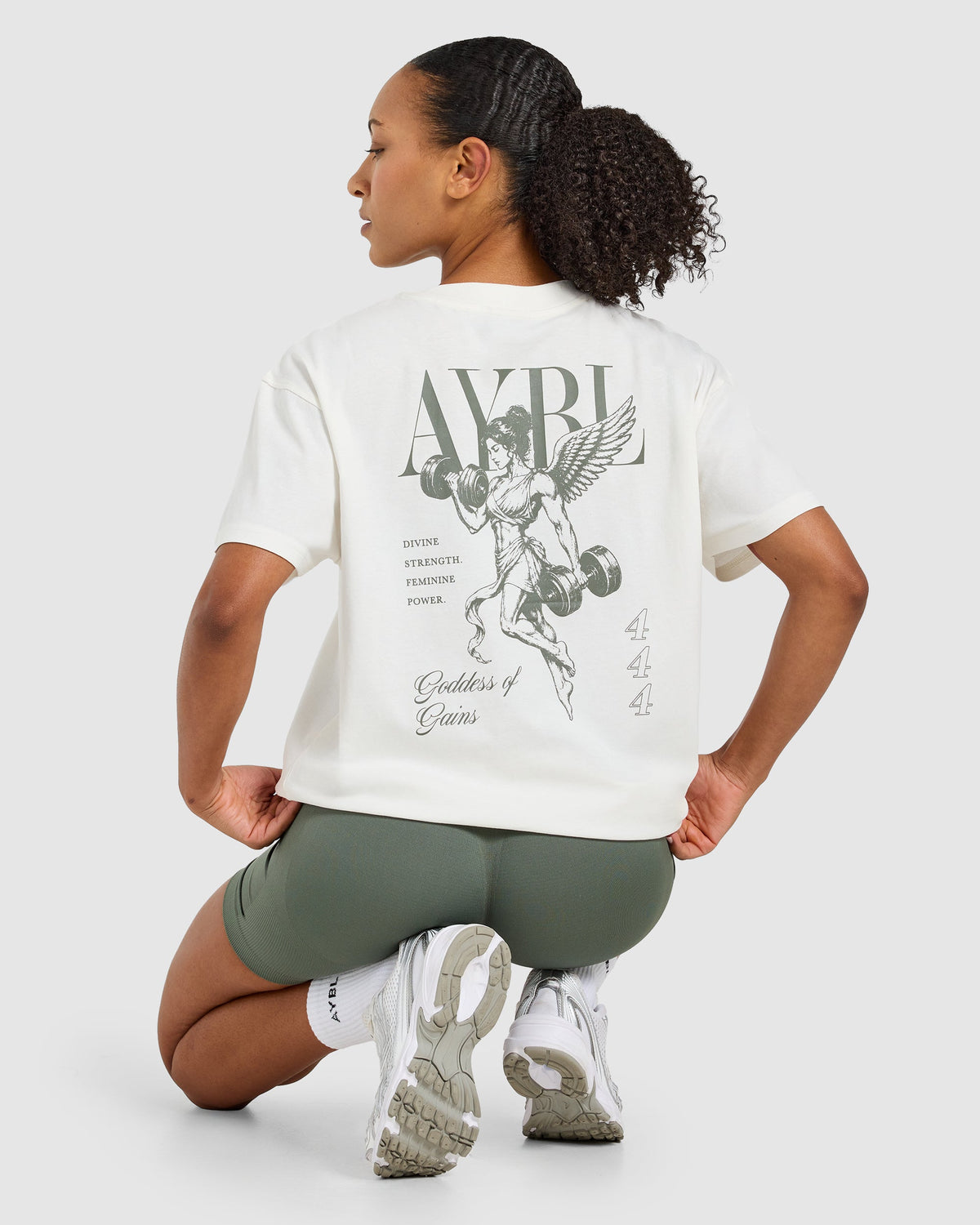 Goddess Of Gains Oversized T Shirt - Off White