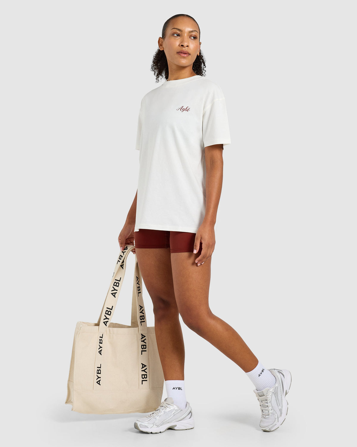 AYBL Gym Oversized T Shirt - Off White