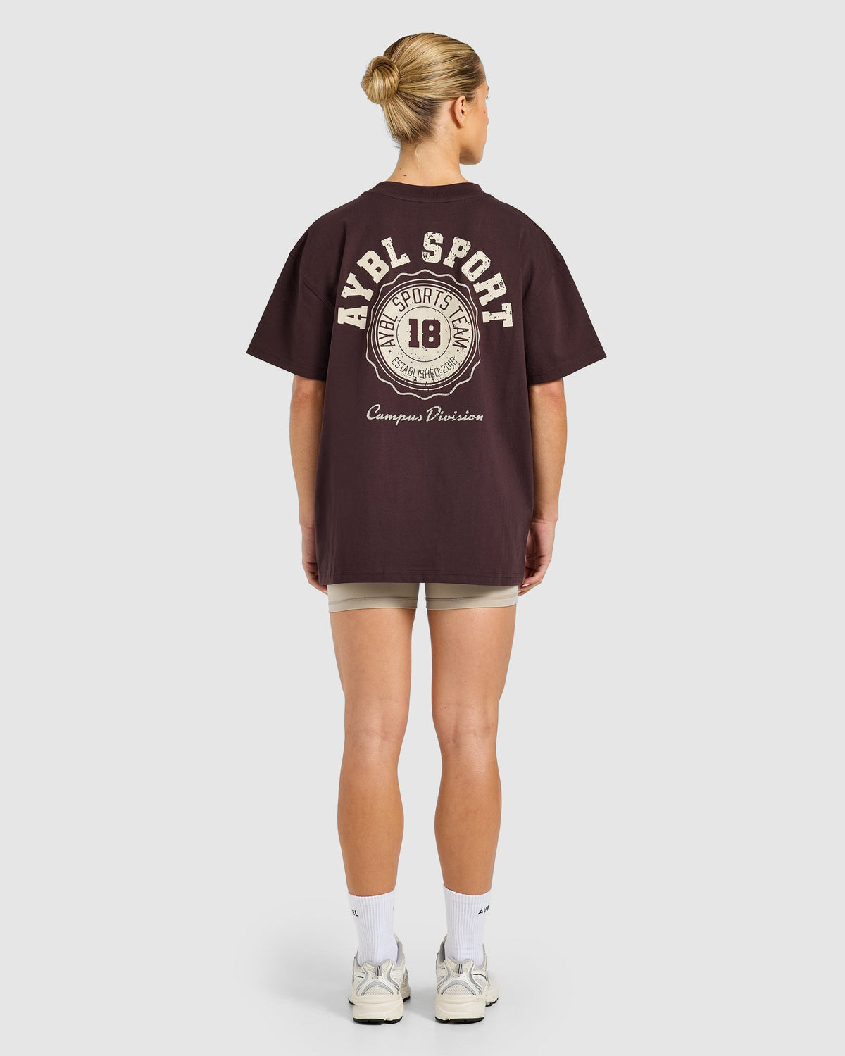 AYBL Campus Division Oversized T Shirt - Cocoa Brown