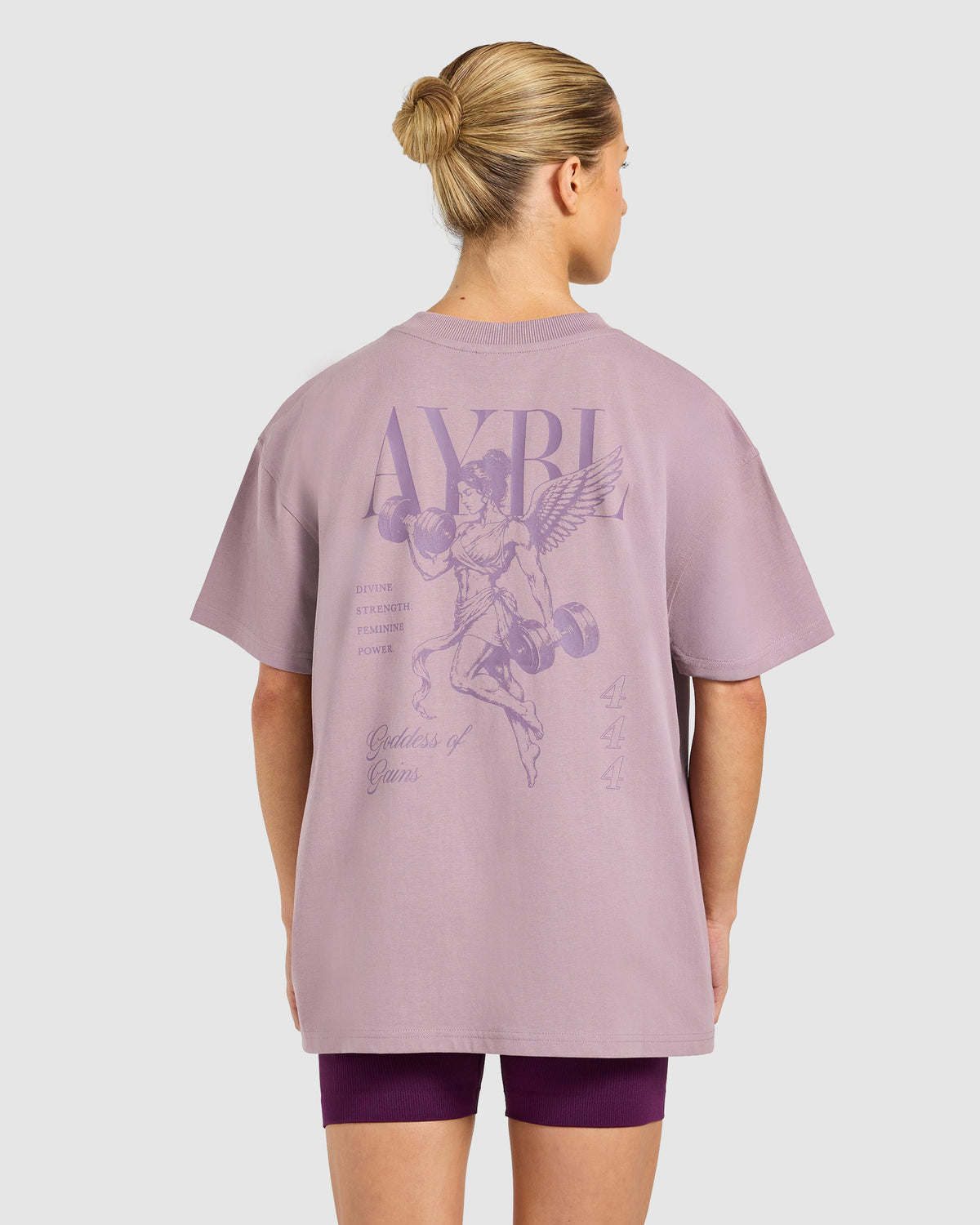 Goddess Of Gains Oversized T Shirt - Dusty Mauve