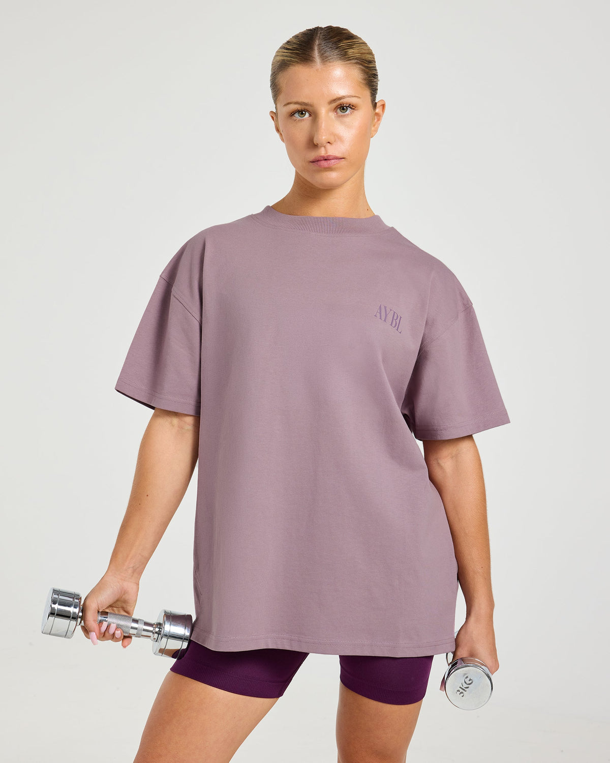 Goddess Of Gains Oversized T Shirt - Dusty Mauve