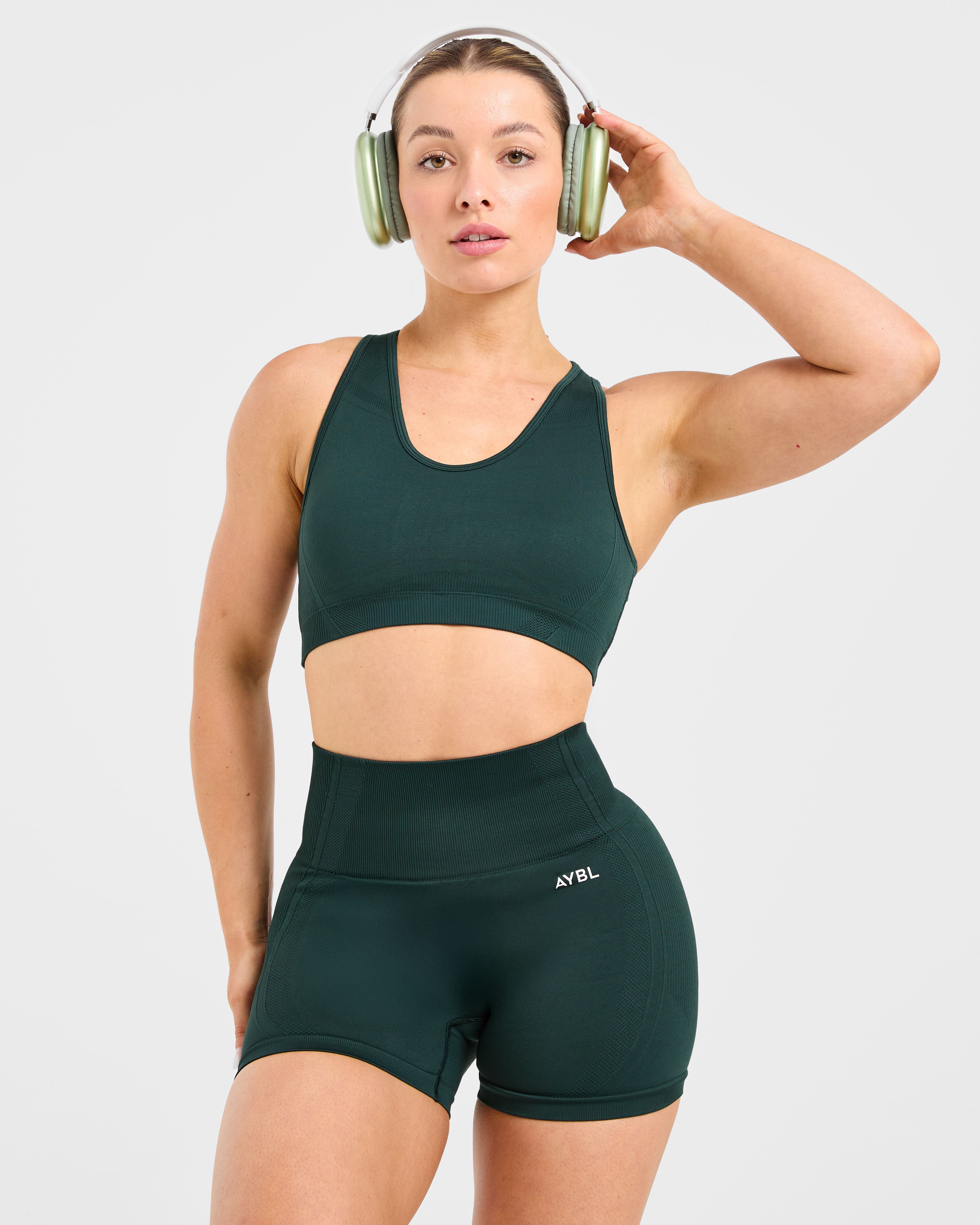 Balance V3 Seamless Sports Bra - Dark Green