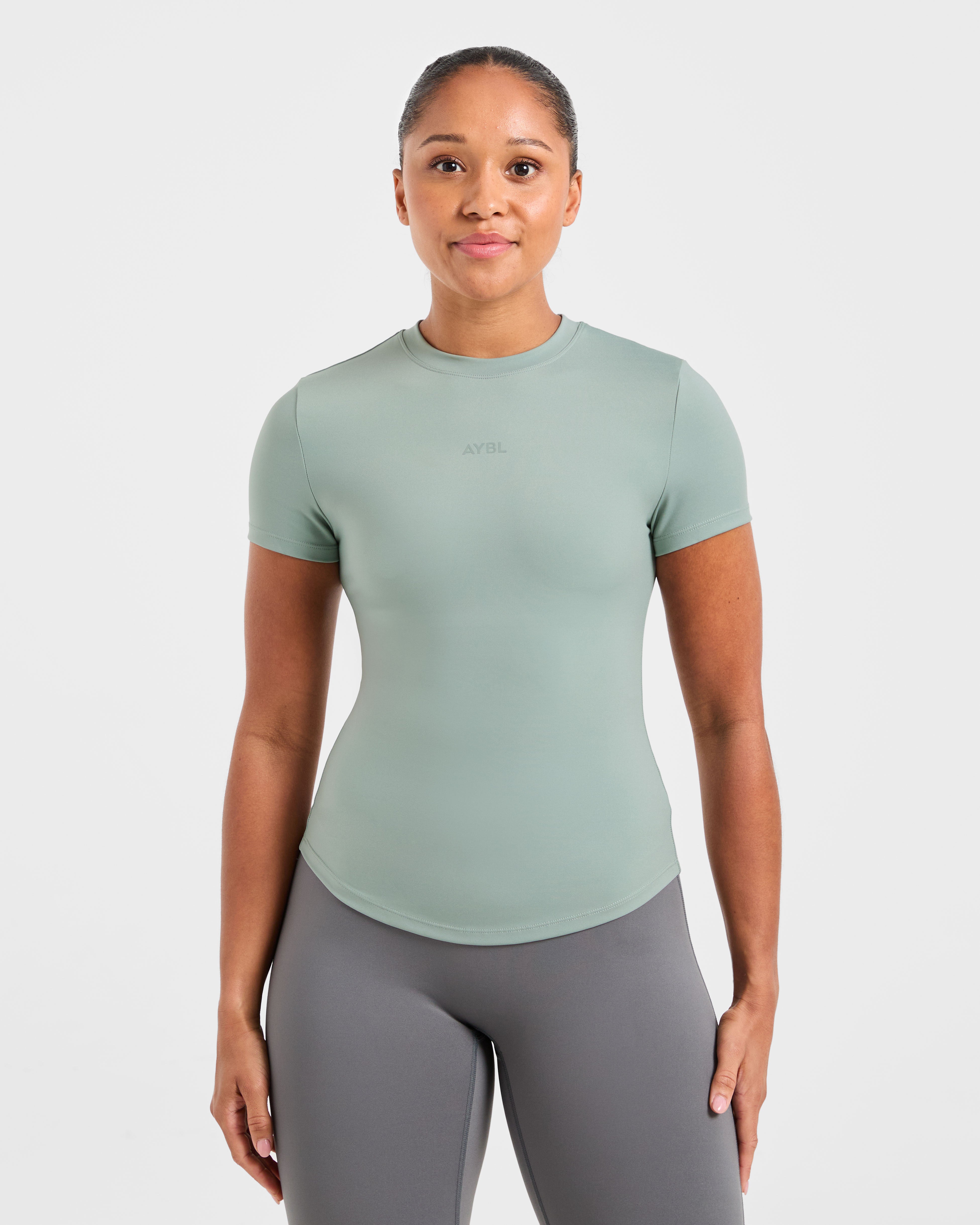 Sculpt T Shirt - Muted Sage