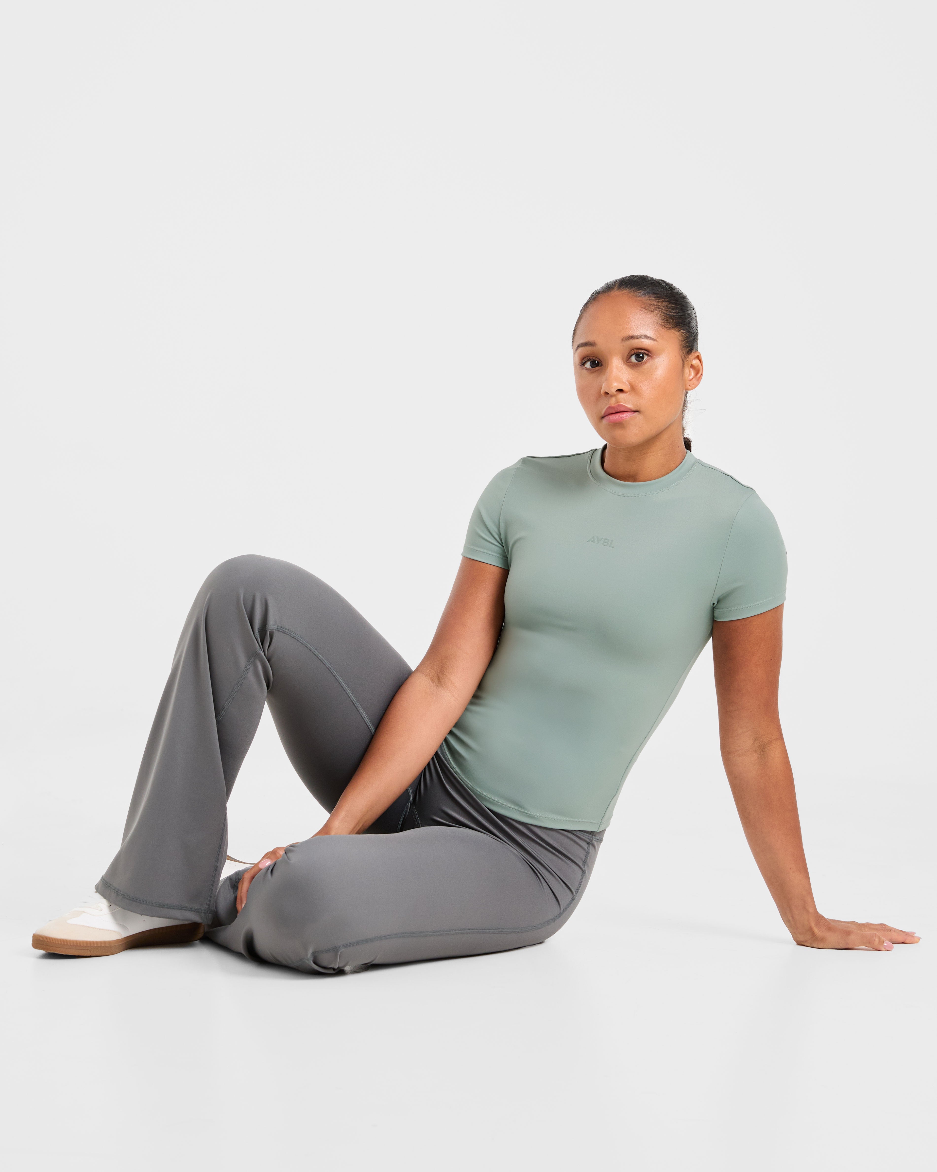 Sculpt T Shirt - Muted Sage