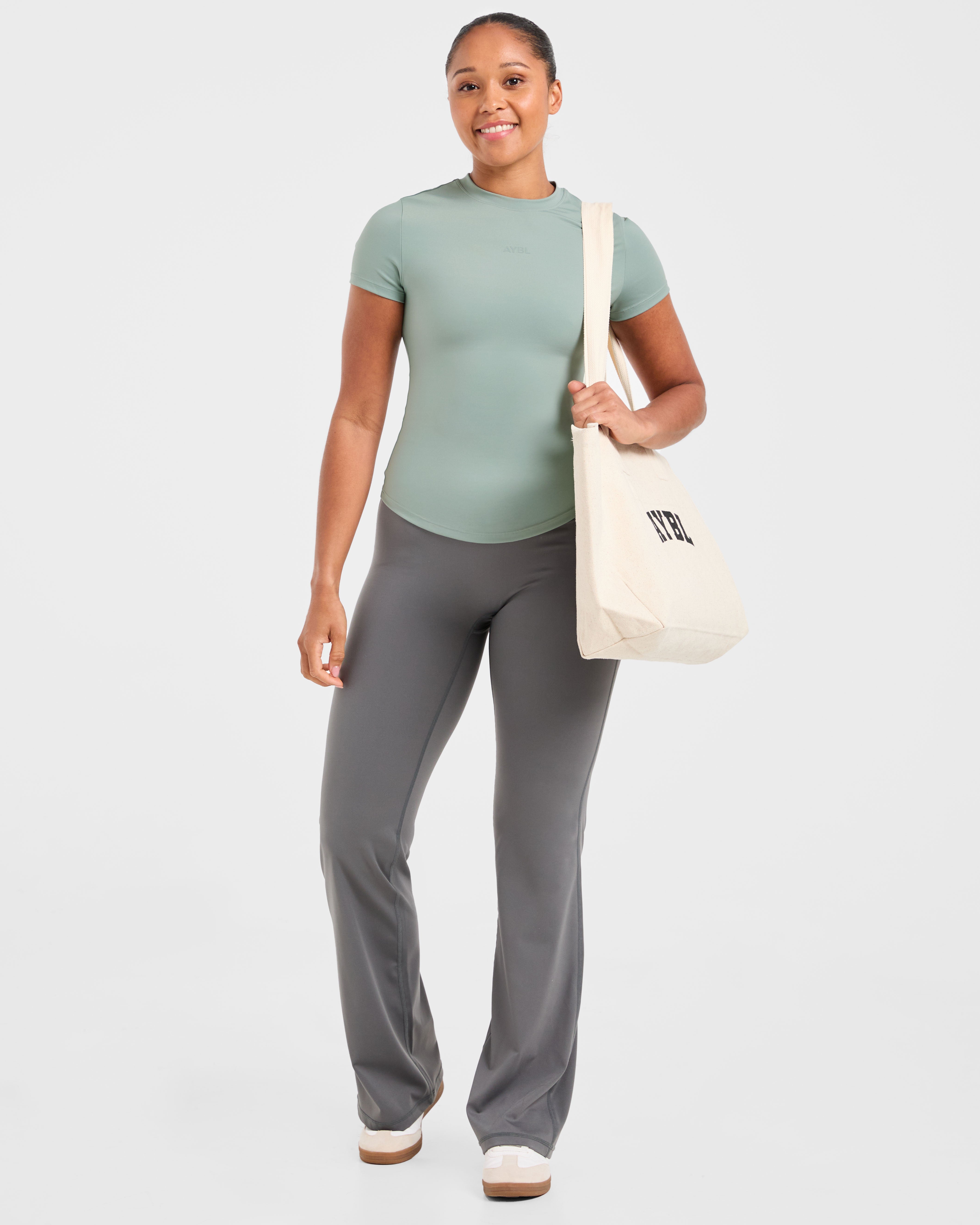 Sculpt T Shirt - Muted Sage