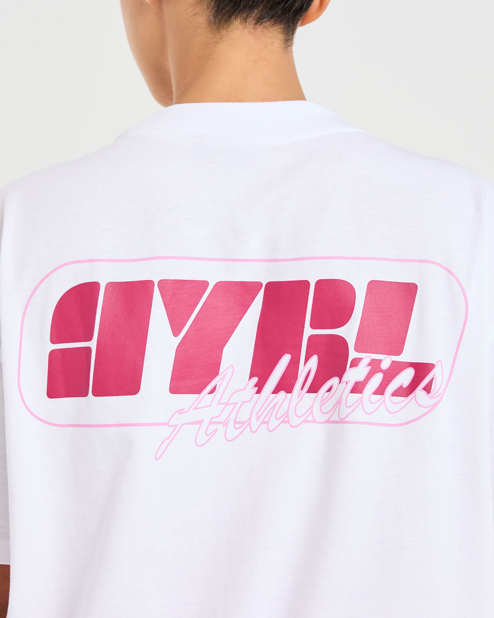 Athletics Retro Oversized T Shirt - White
