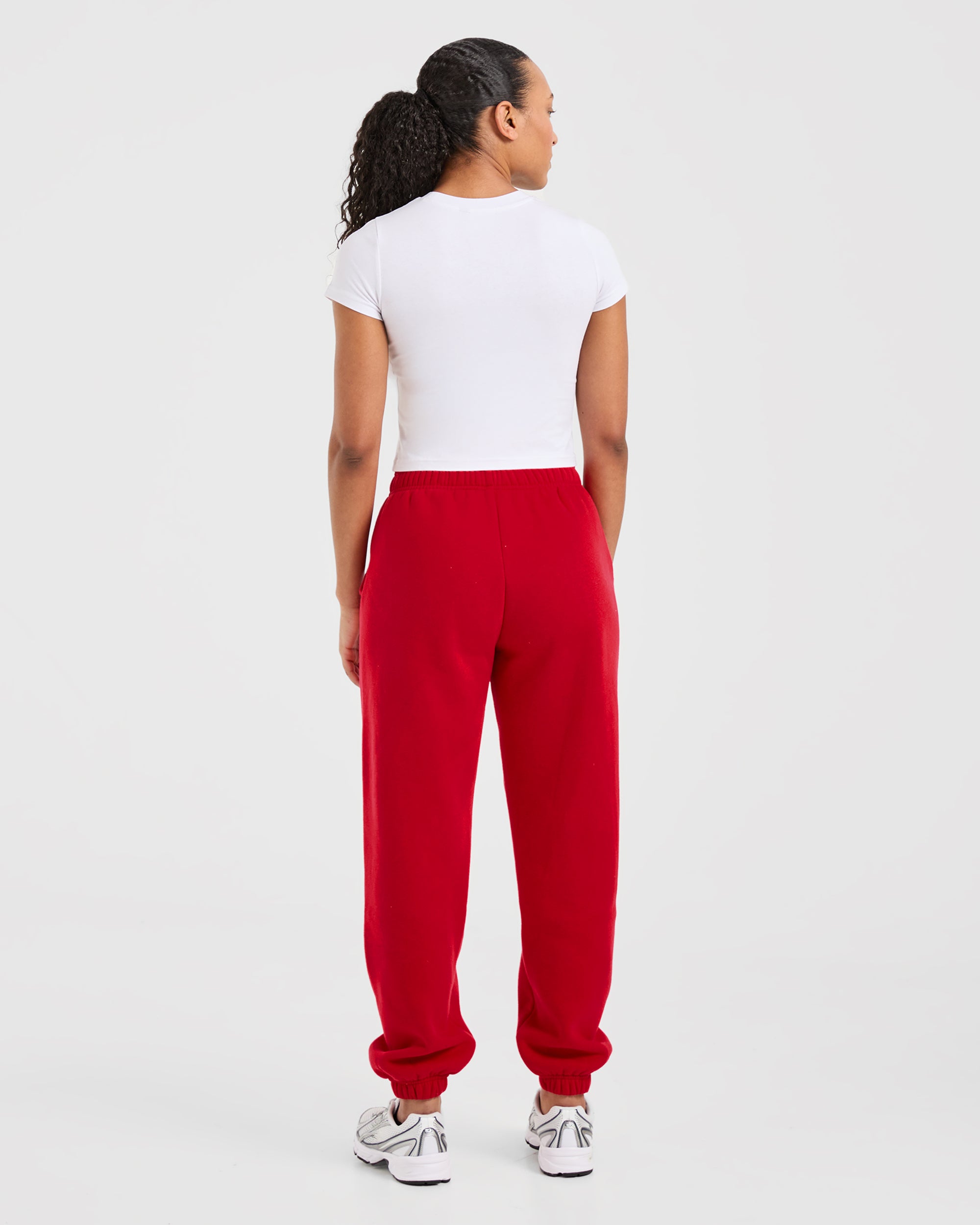 Image 4 from Sports Club Varsity Baby Tee - White/Red