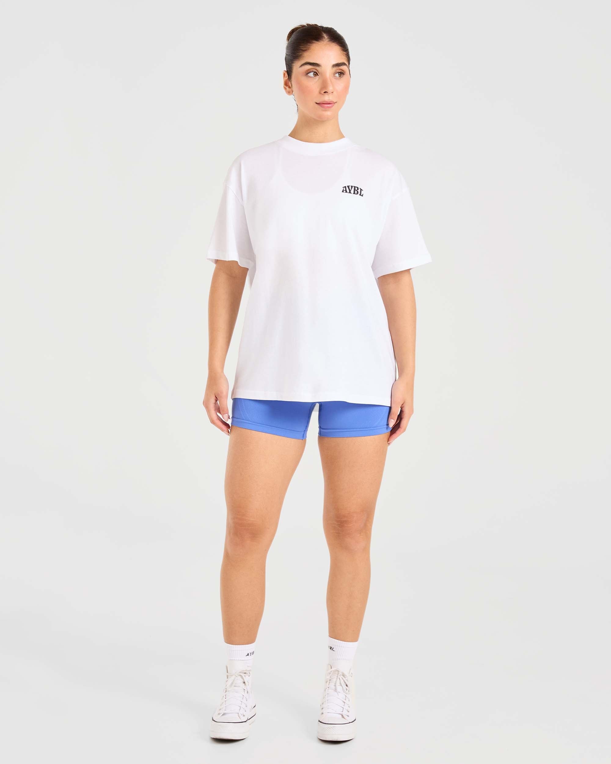 Mind Over Matter Oversized T Shirt - White