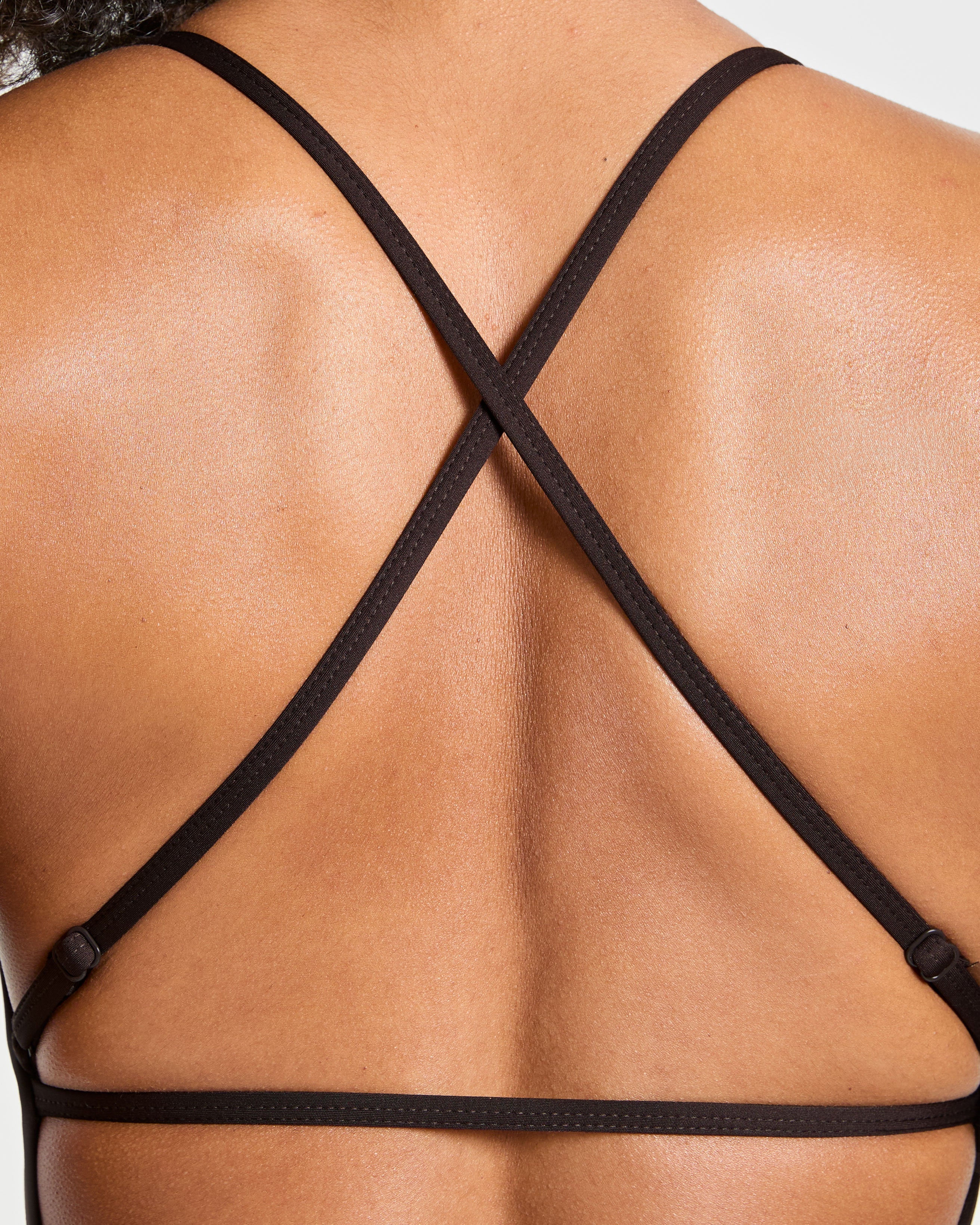 Sculpt Backless Flared All In One - Deep Cocoa Brown