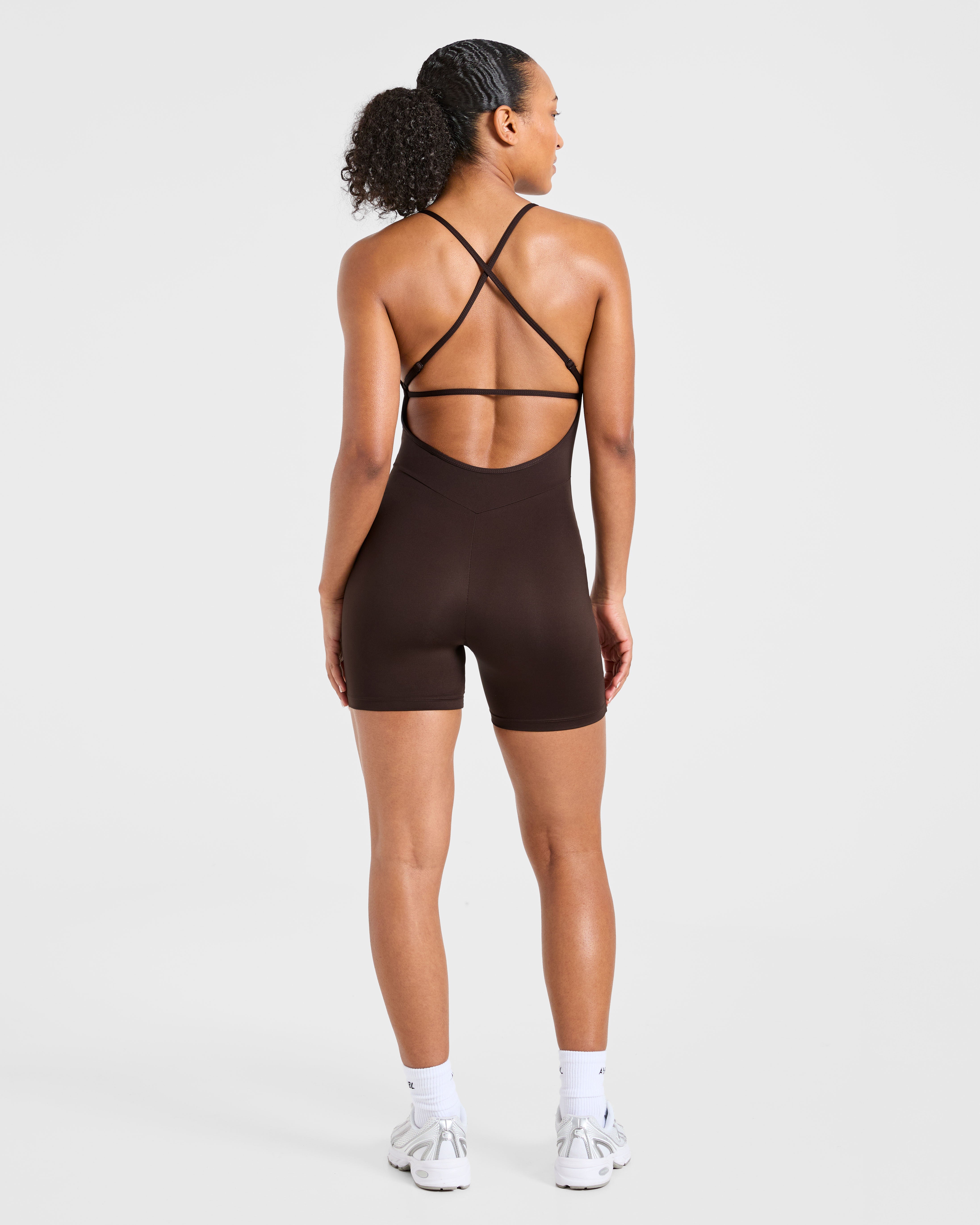 Sculpt Backless All In One - Deep Cocoa Brown