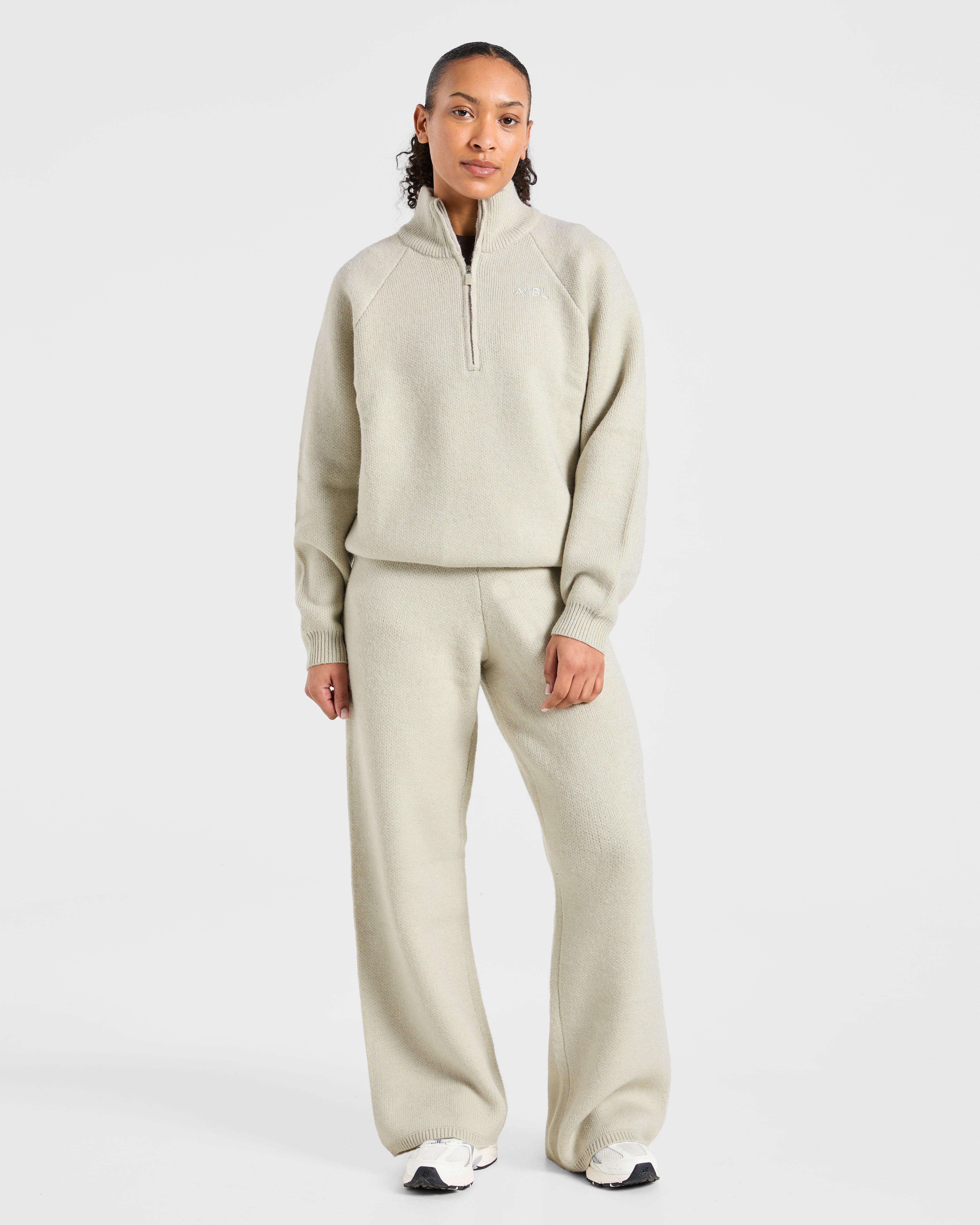 Soft Oversized Knitted 1/4 Zip - Seasalt