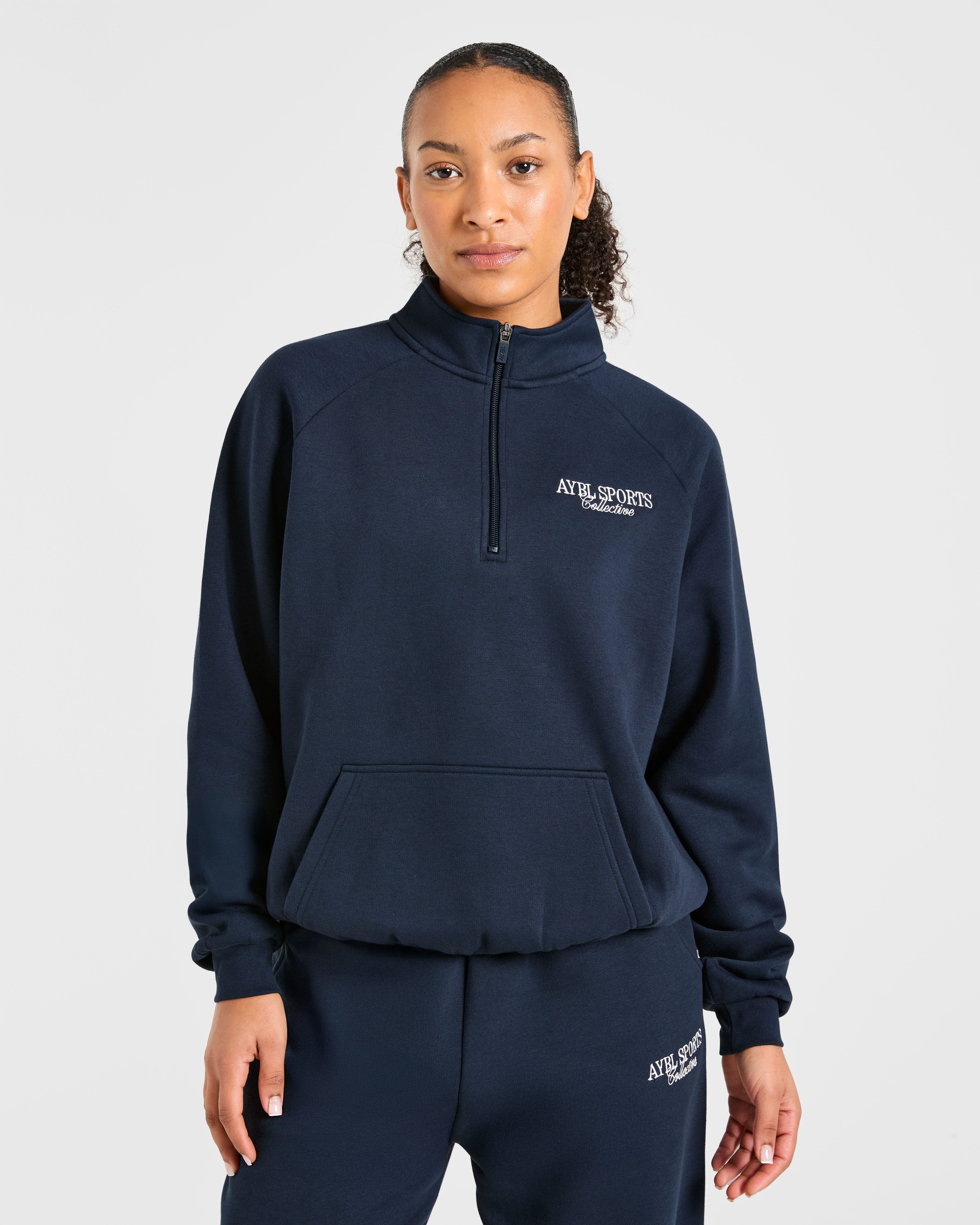 ぴきょ アパルトモン HOLIDAY SWEAT ネイビー34 Marina Garment Dye Quarter-zip Sweatshirt - Blue | Levi's® US