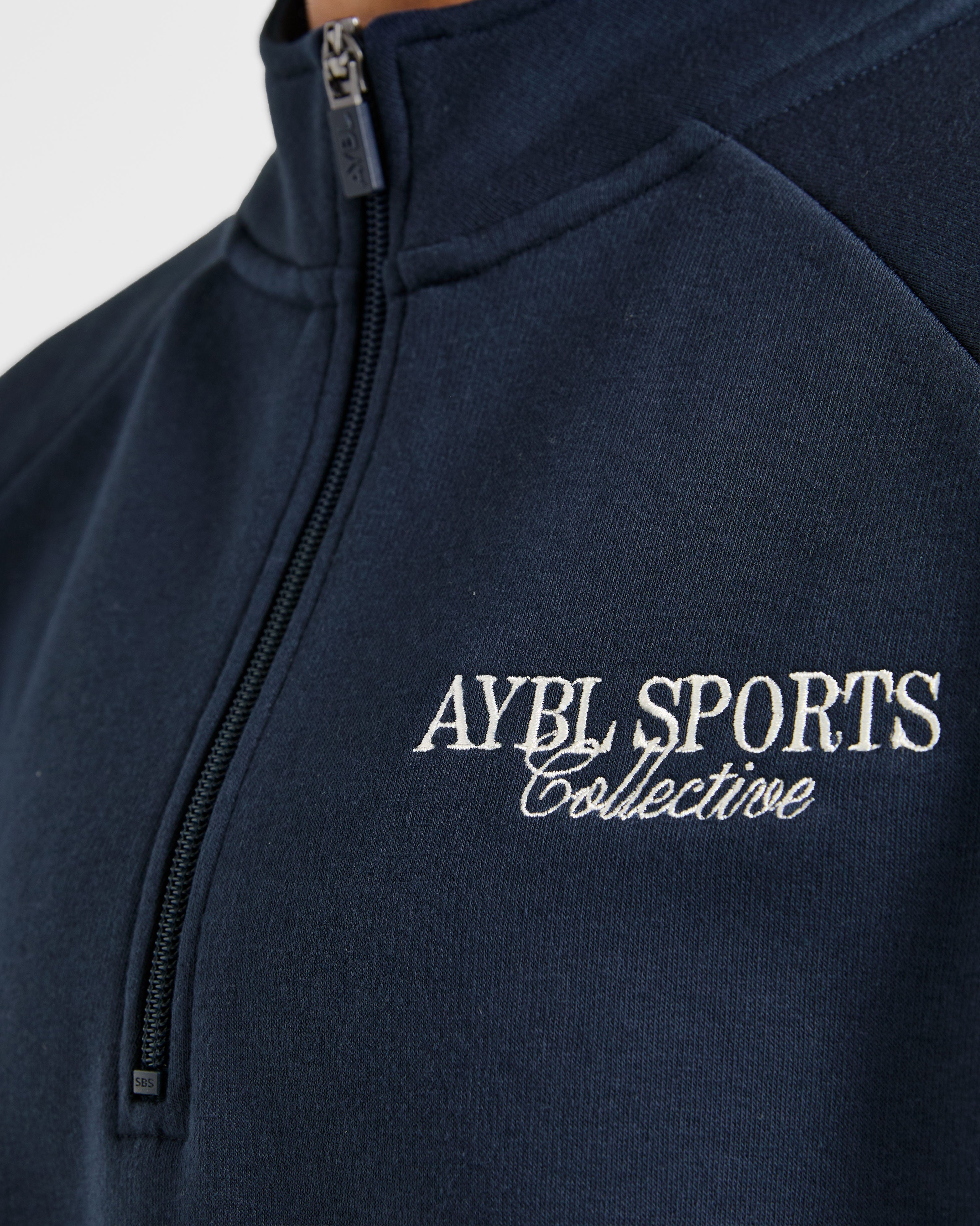 Sports Collective Oversized 1/4 Zip Pullover - True Navy