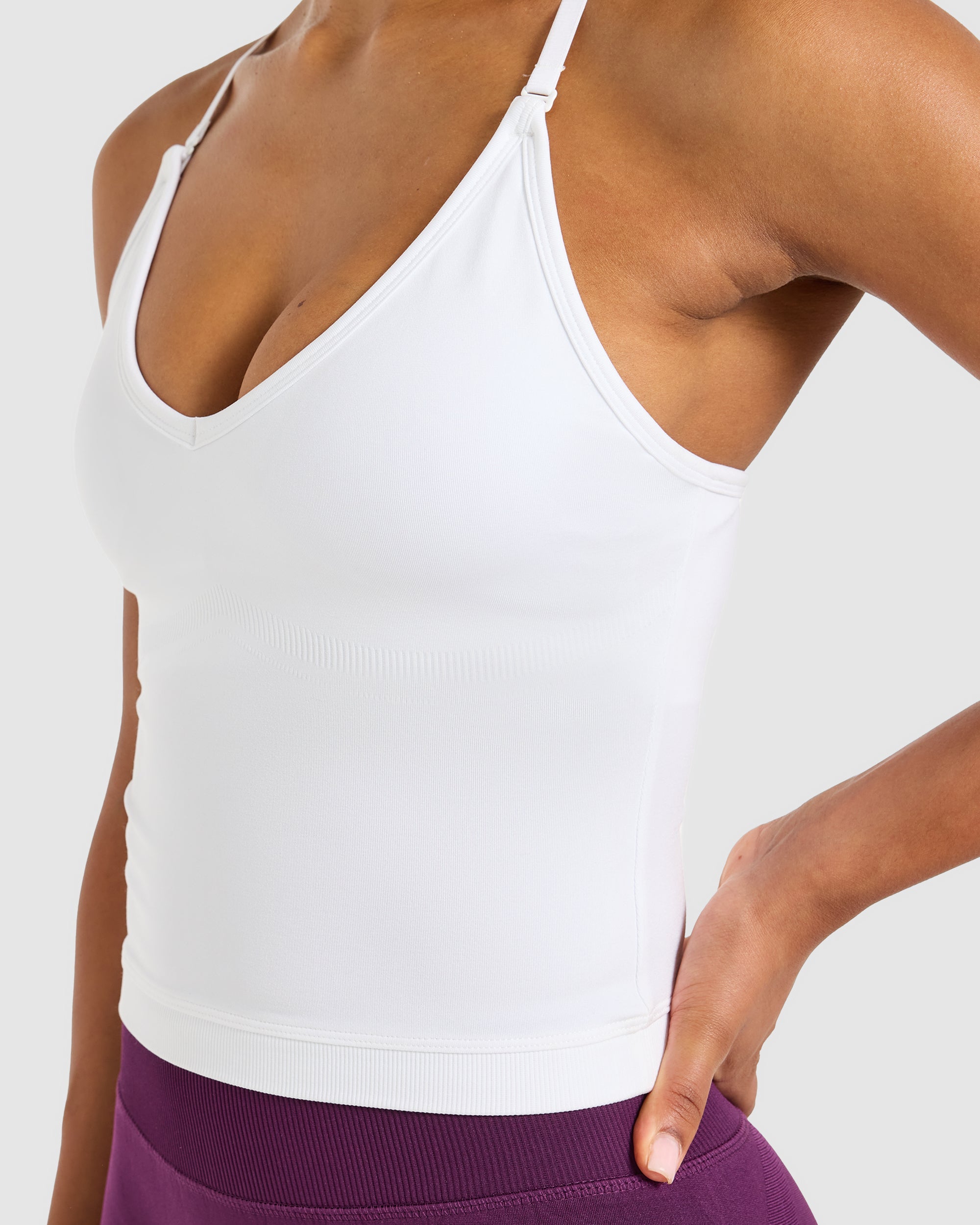 Adapt Seamless Tank Top - White