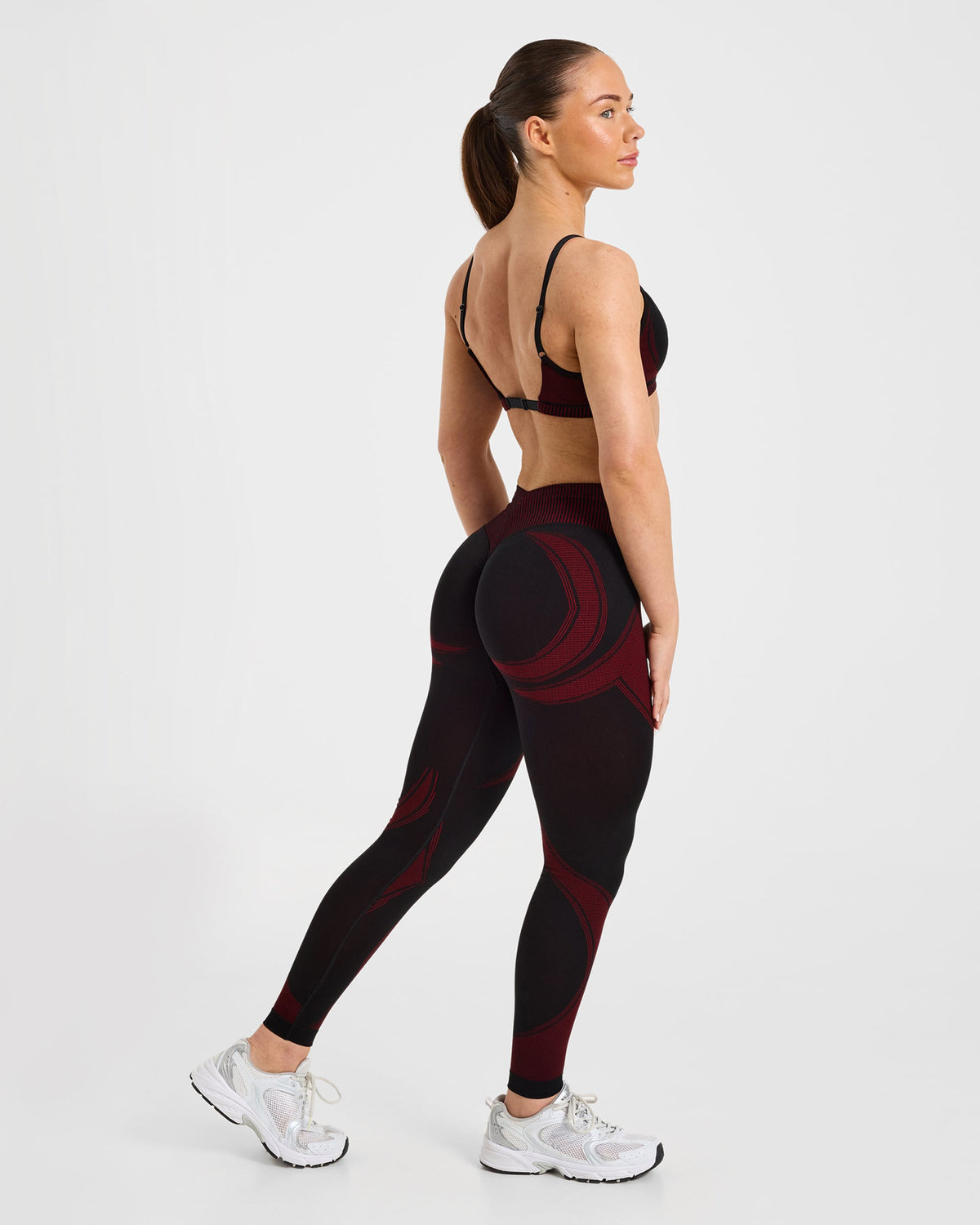 Charge Seamless Leggings - Black/Red