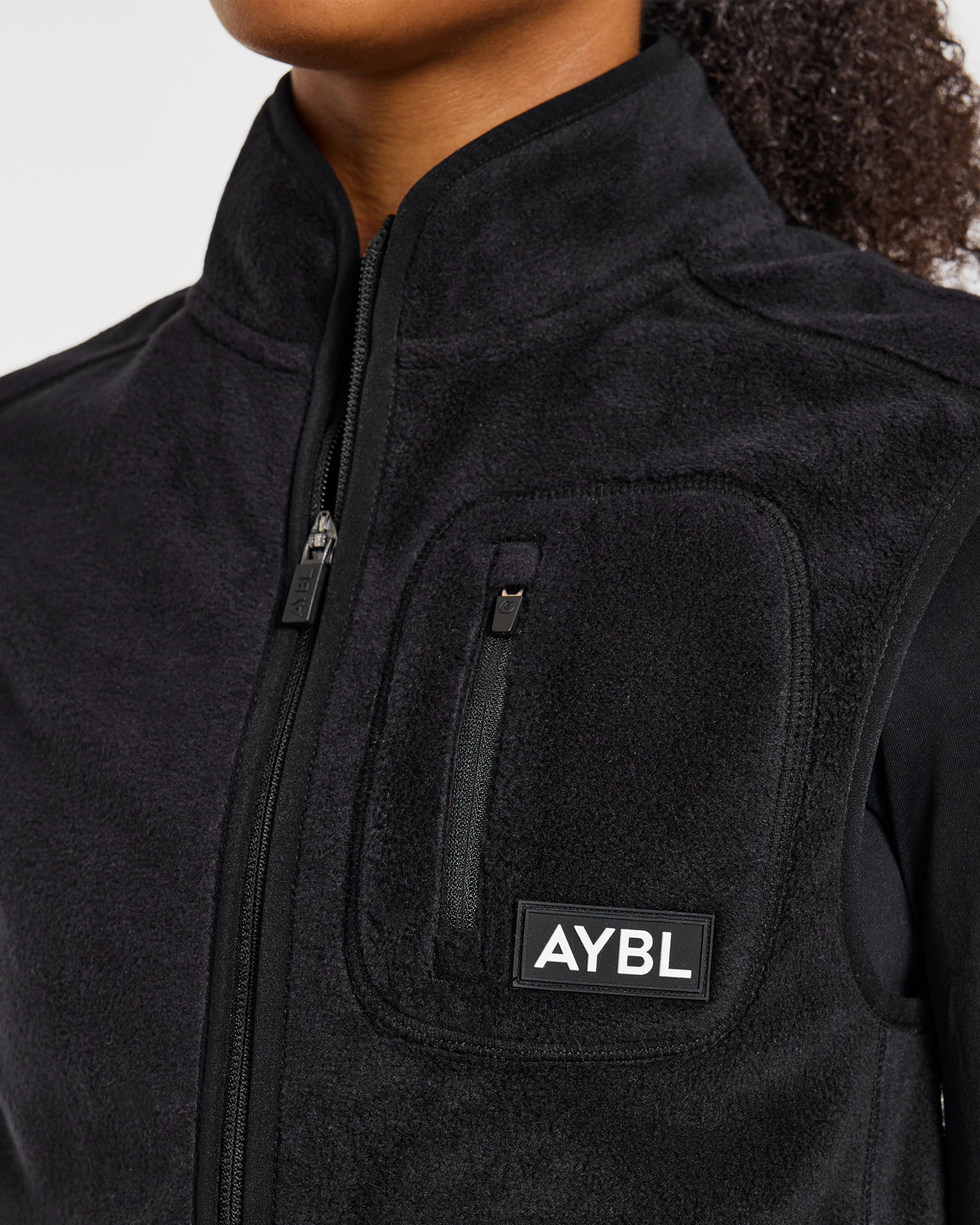 Signature Lightweight Fleece Gilet - Black