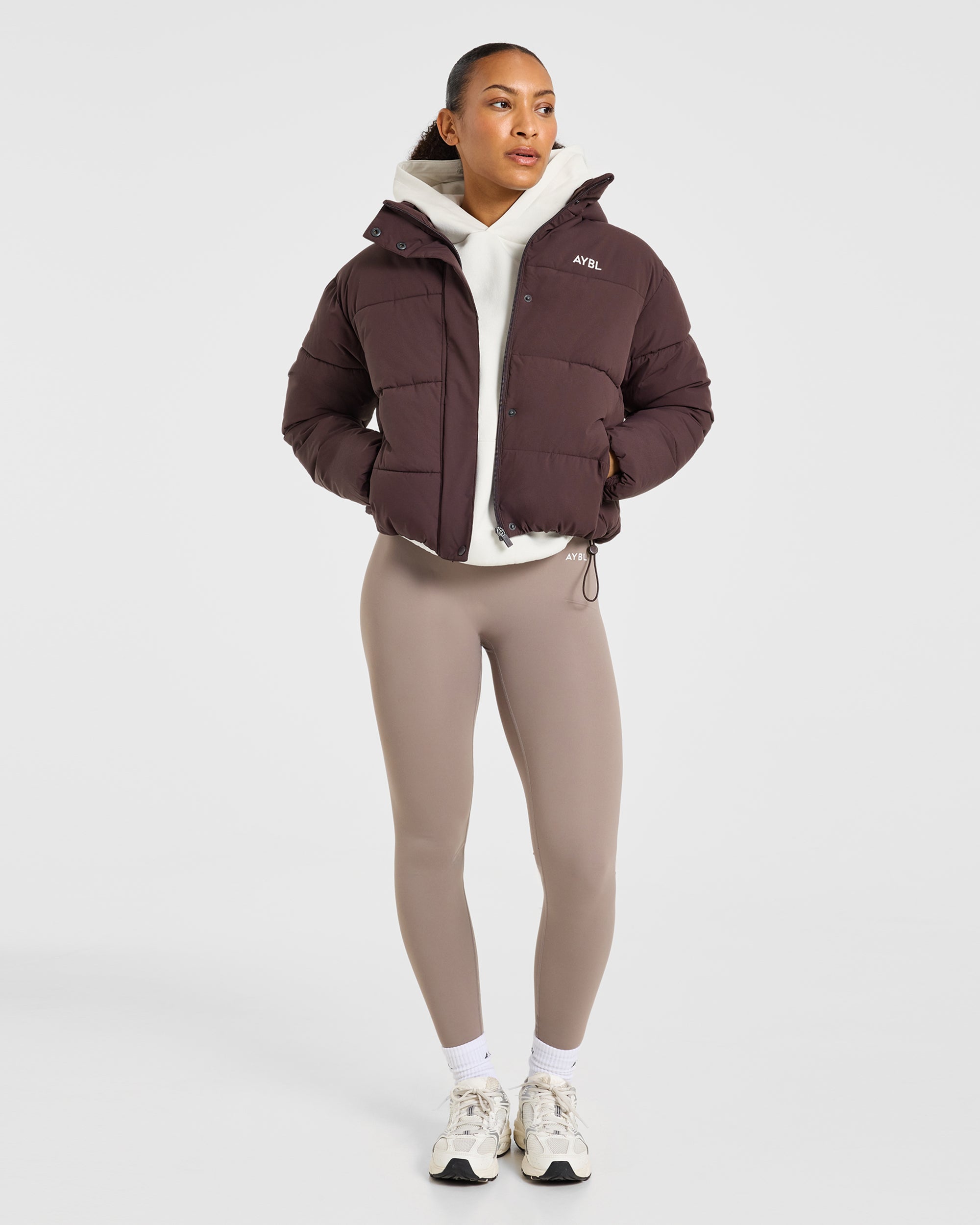 Signature Puffer Coat - Cocoa Brown
